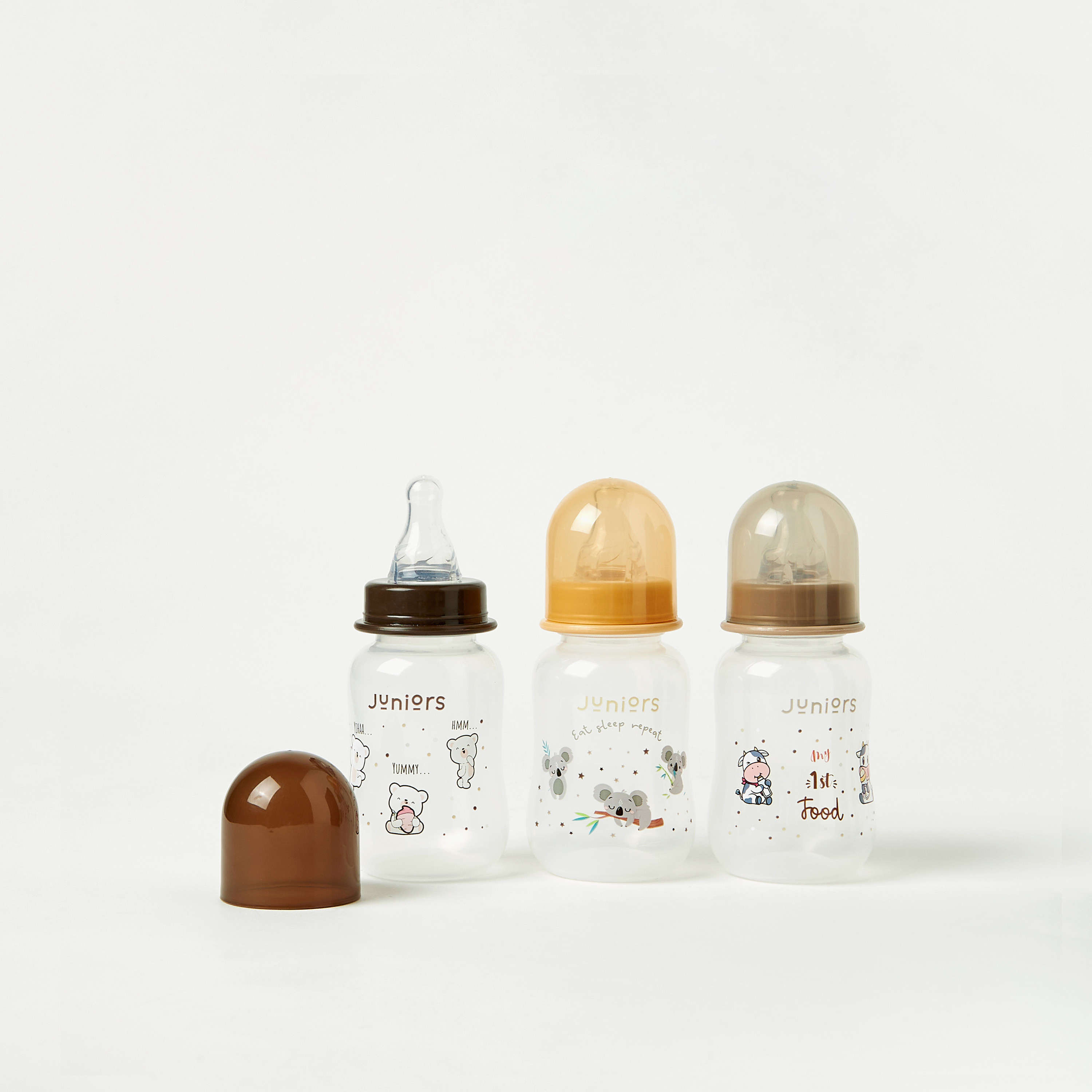 Juniors 3-Piece Dinosaur Print Feeding Bottle Set - 120 ml-baby-feeding-feedingbottles-bottlesandteats-image-3