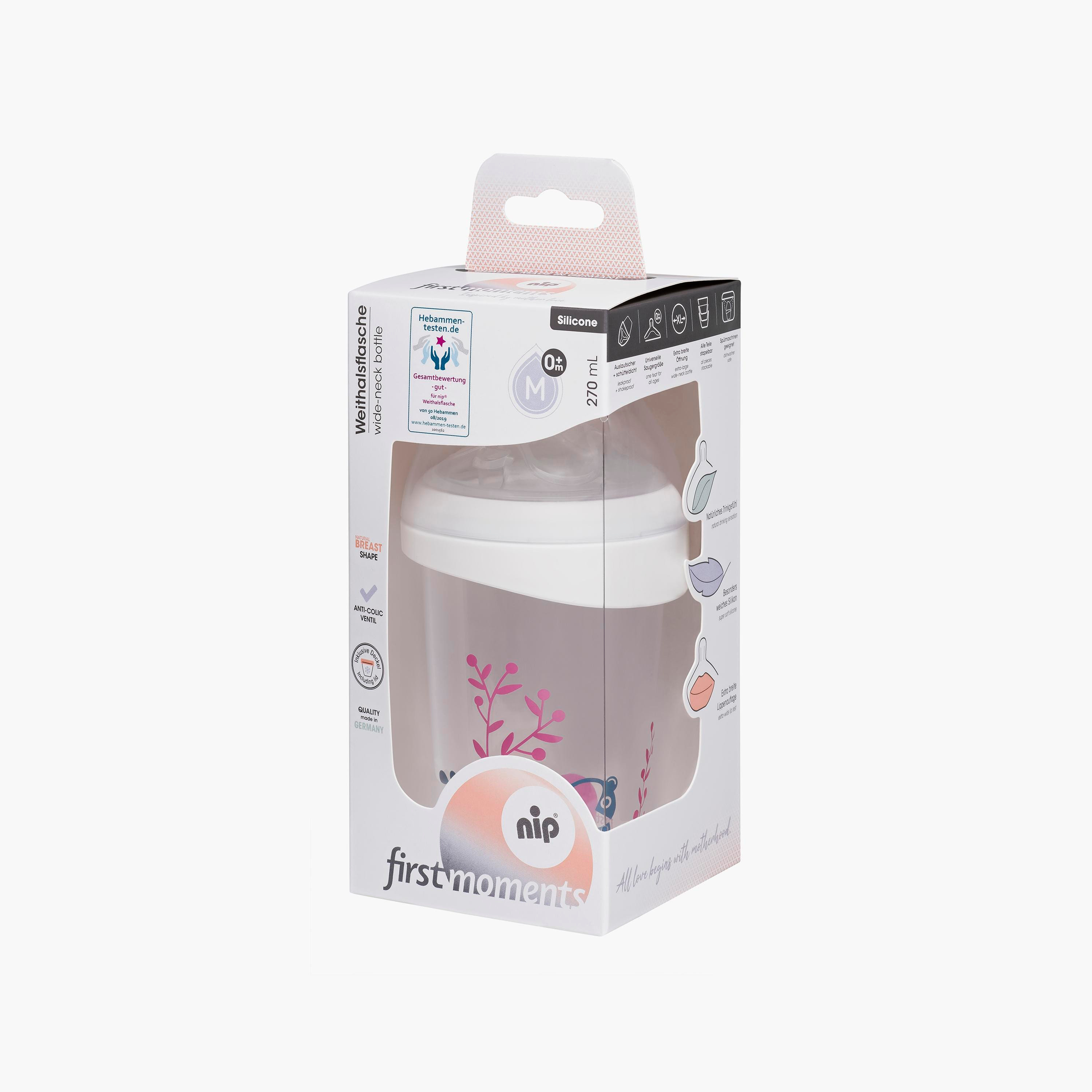 Nip First Moments Wide Neck PP Bottle, Bear - 150 ML-baby-feeding-feedingbottles-bottlesandteats-image-4