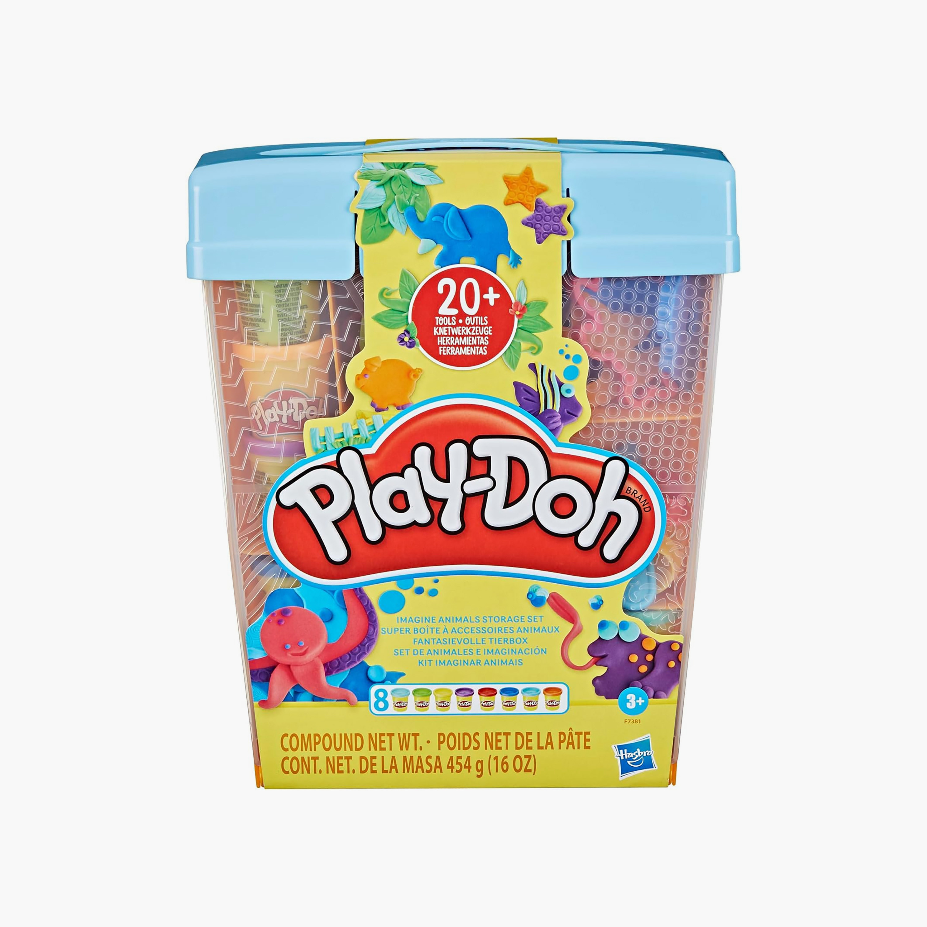 Play-Doh Imagine Animals Storage Set with Moulds - 8 Colours-school-artsandcrafts-image-3
