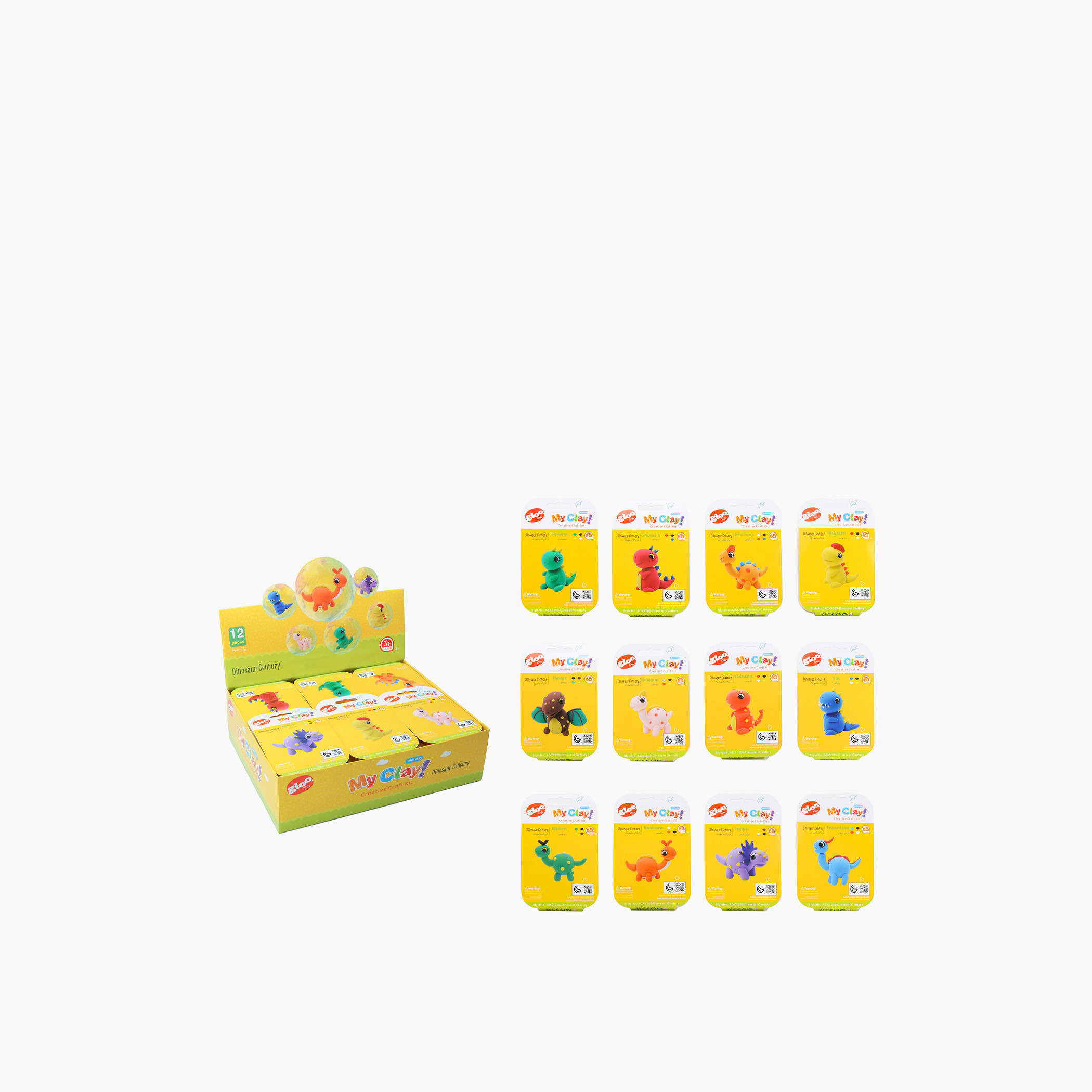 Gloo Dinosaur Century Clay Creative Playset-toys-educational-doughtoys-image-2