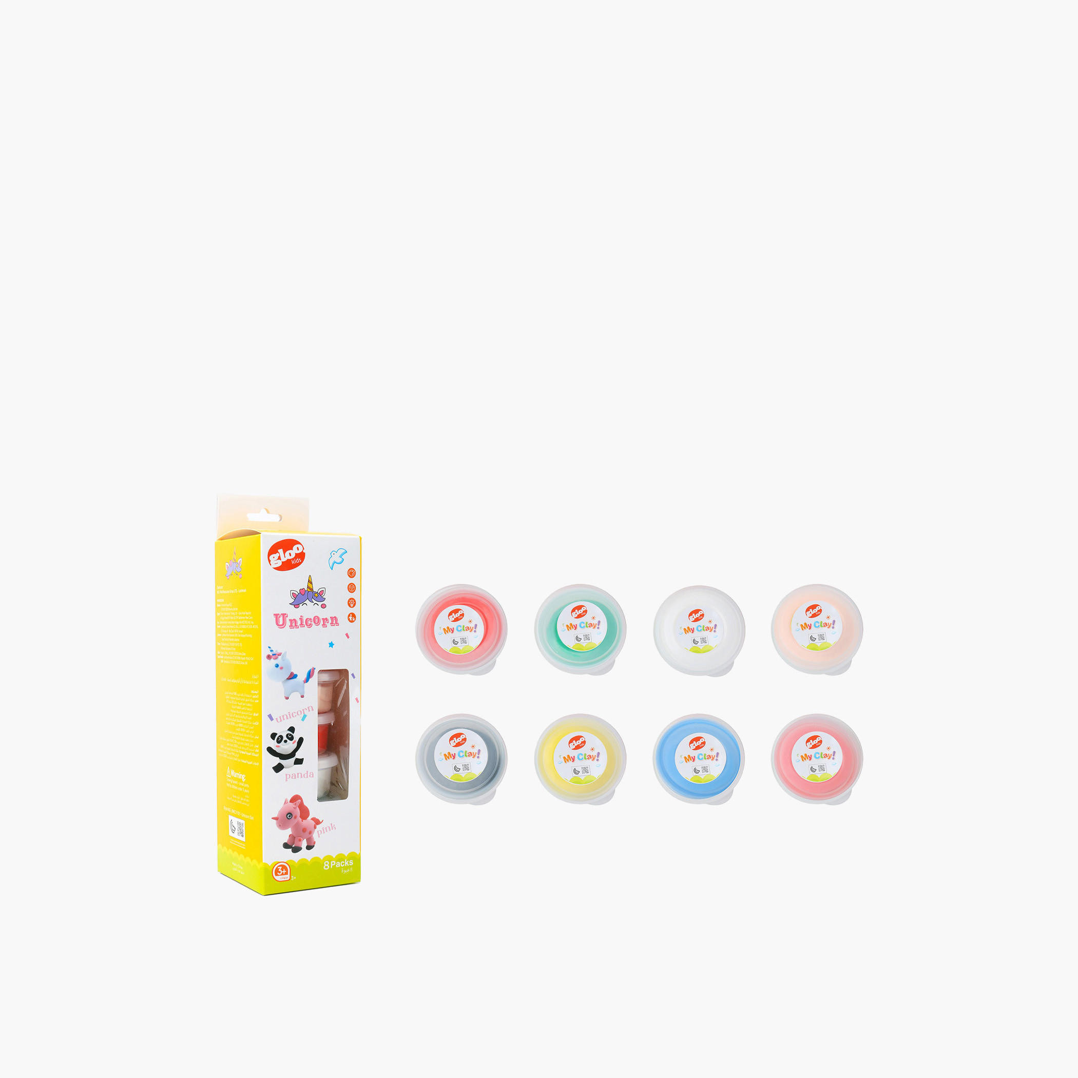 Gloo Rainbow Unicorn 8-Piece Clay Playset-toys-educational-doughtoys-image-3