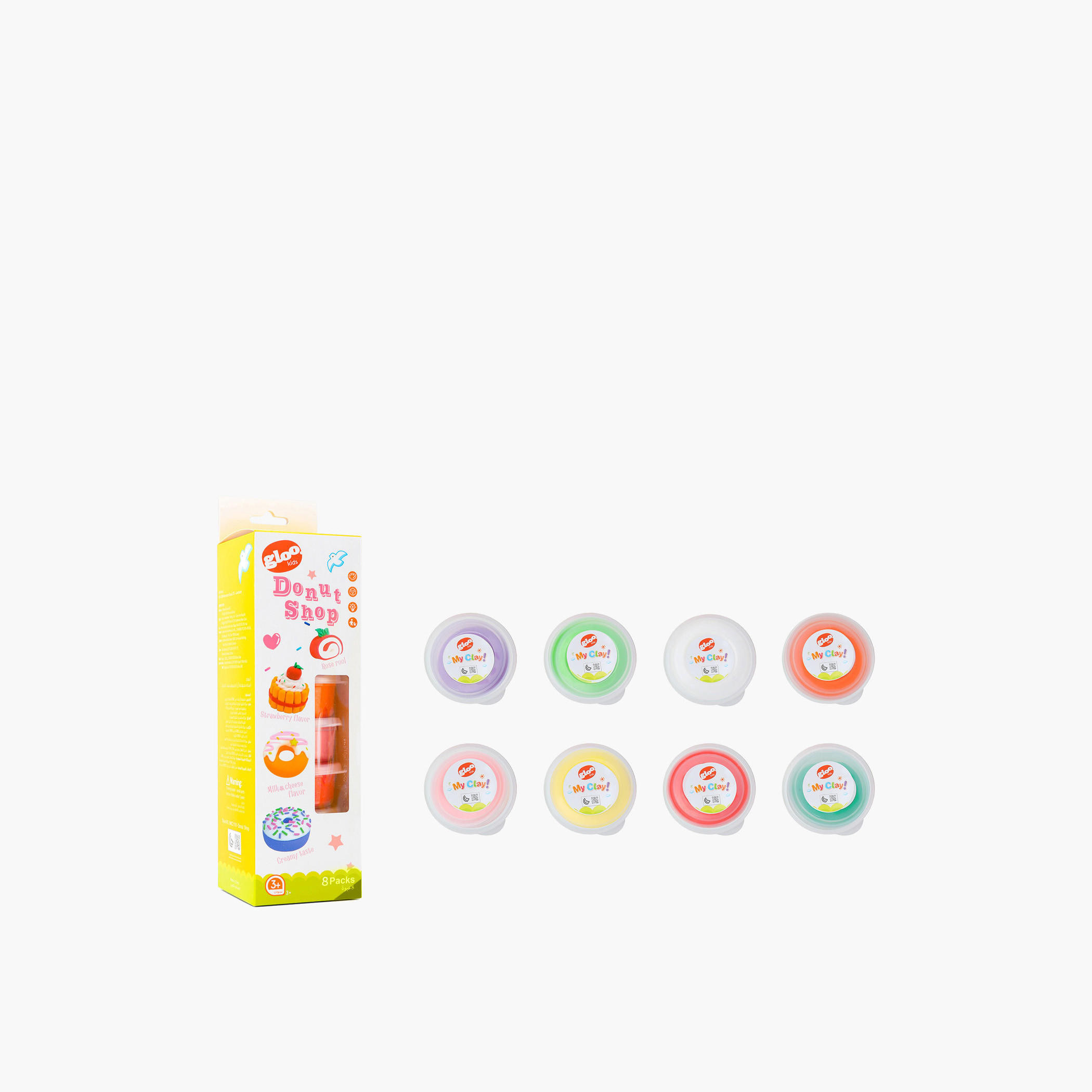 Gloo 8-Piece Donut Shop Clay Playset-toys-educational-doughtoys-image-2