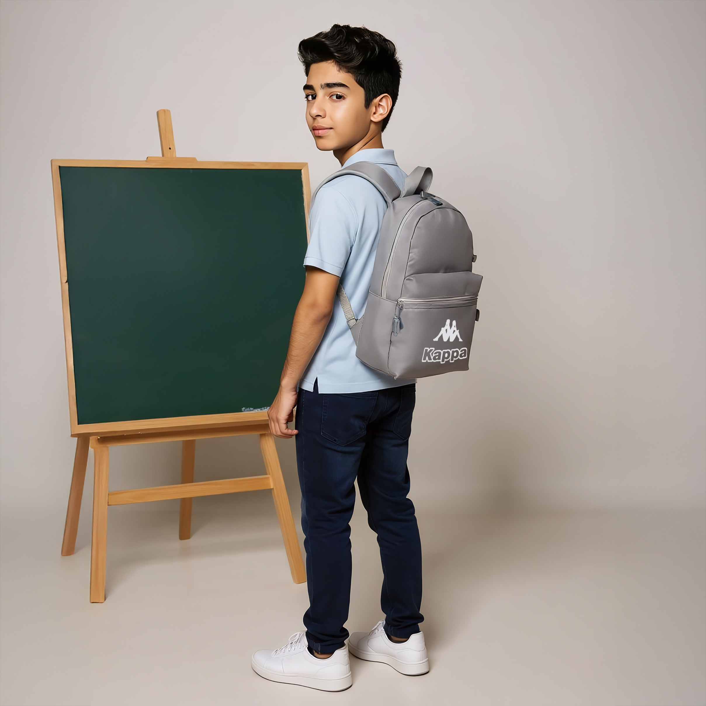 طقم شنطة ظهر مع شنطة غداء ومقلمة بطبعات شعار من كابا-cpkids-backtoschool-schoolbagsandbackpacks-backpacks-image-2