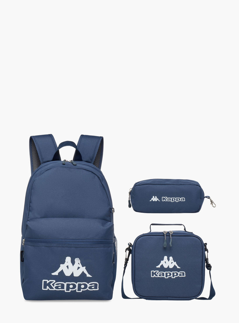 طقم شنطة ظهر مع شنطة غداء ومقلمة بطبعات شعار من كابا-cpkids-backtoschool-schoolbagsandbackpacks-backpacks-image-1