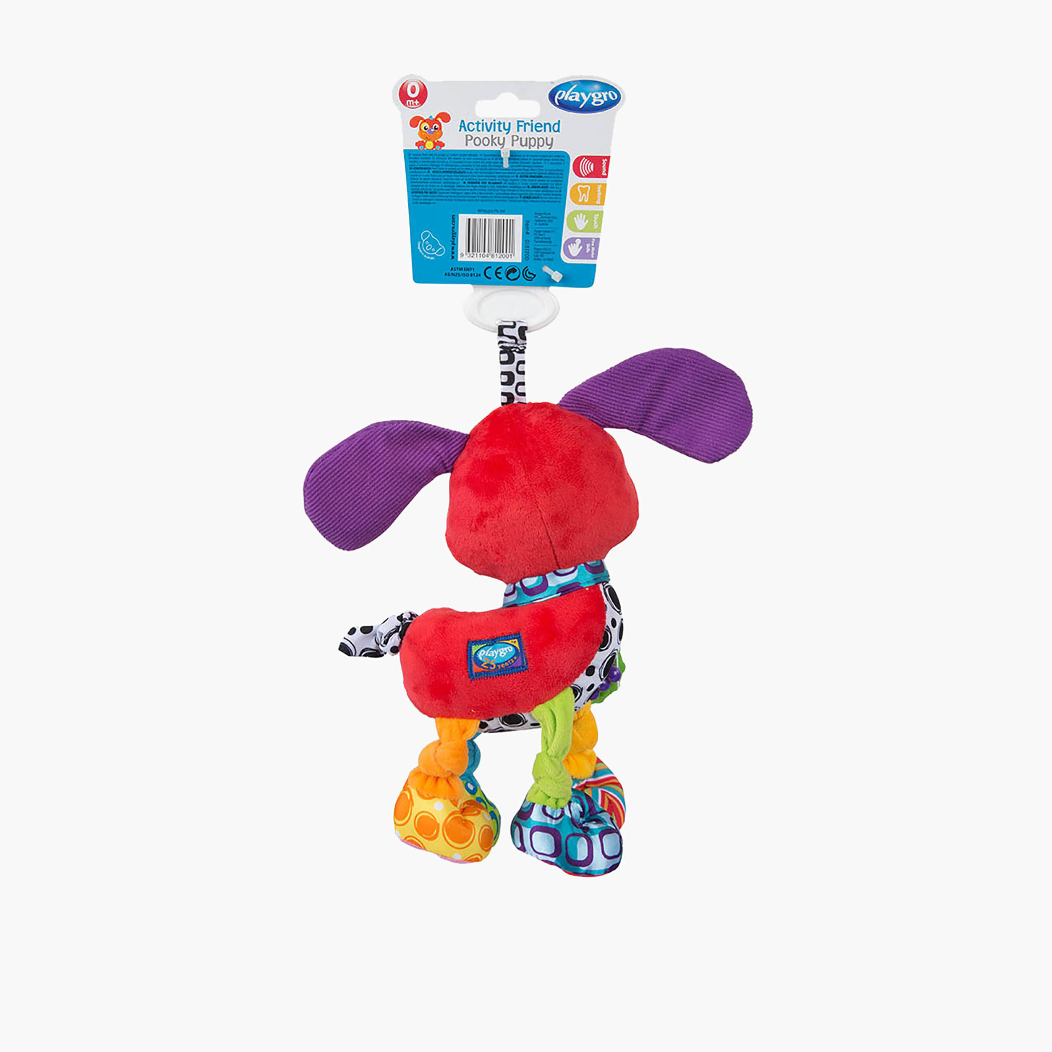 Playgro Pookie Puppy Textured Teething and Stroller Toy-baby-gear-travelaccessories-image-6