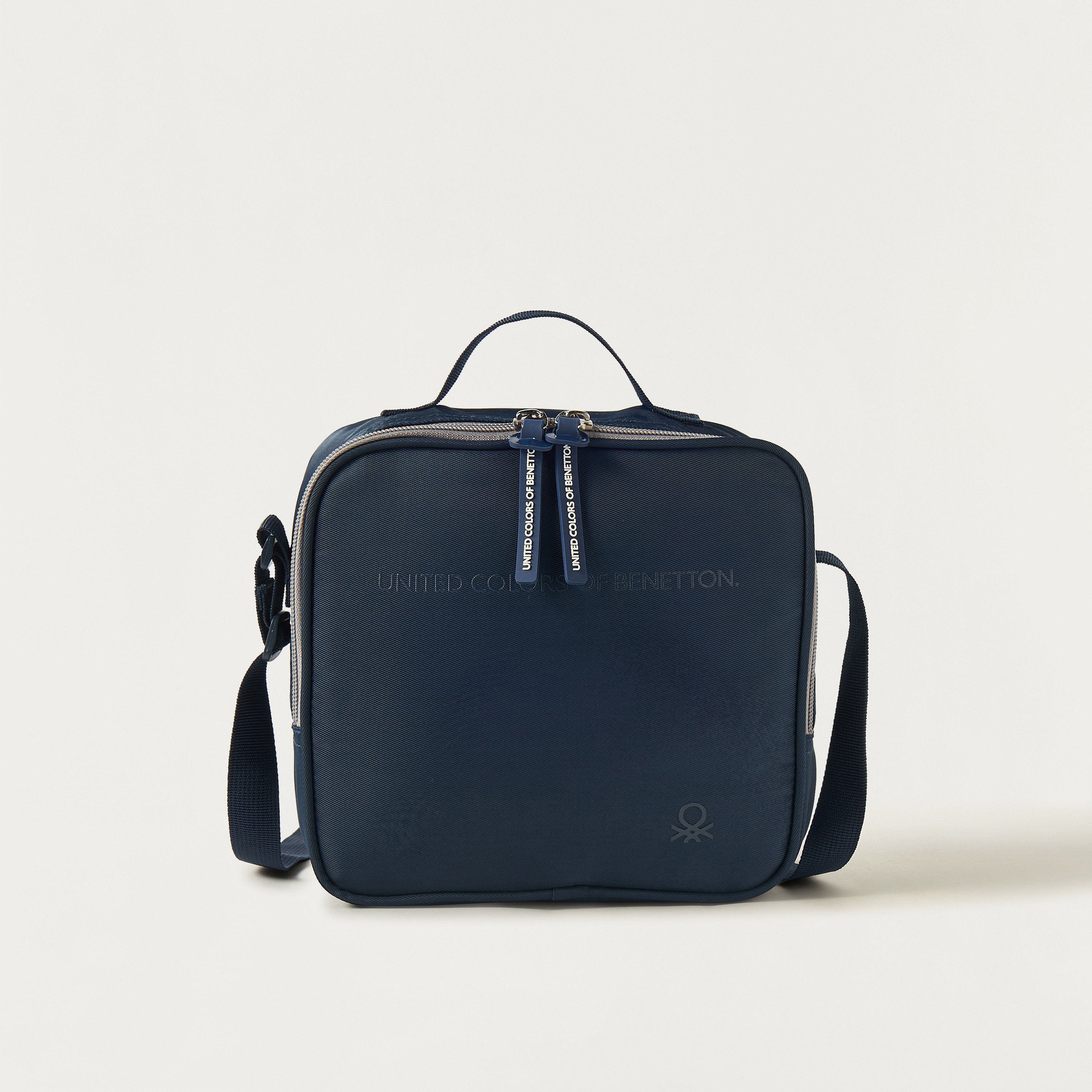 UCB Solid Lunch Bag with Adjustable Strap and Zip Closure-school-lunchessentials-lunchbags-image-1