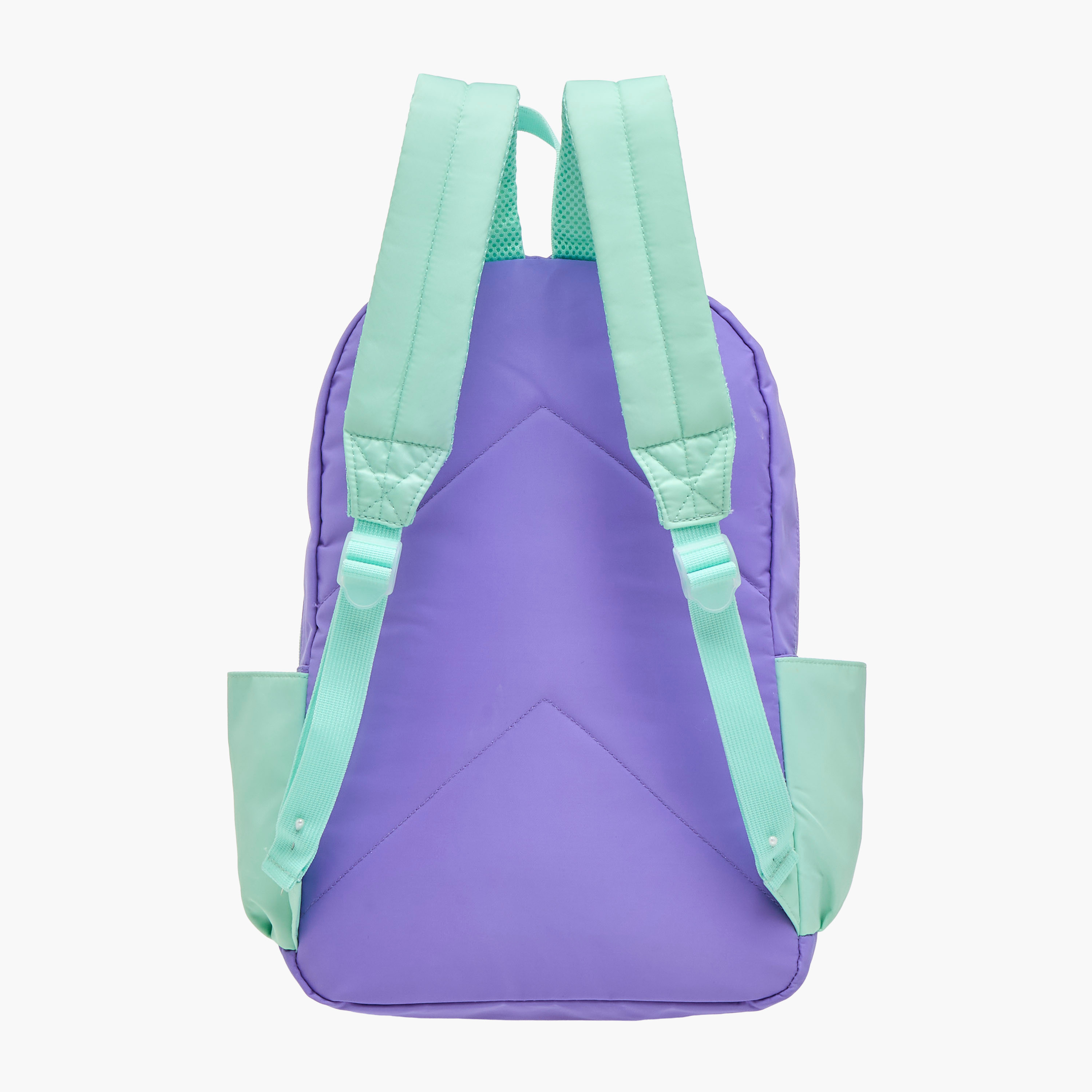 United Colors of Benetton Panelled Backpack for Girls 8-13 Years with Adjustable Straps - 18 Inches-school-bagsandbackpacks-backpacks-image-4