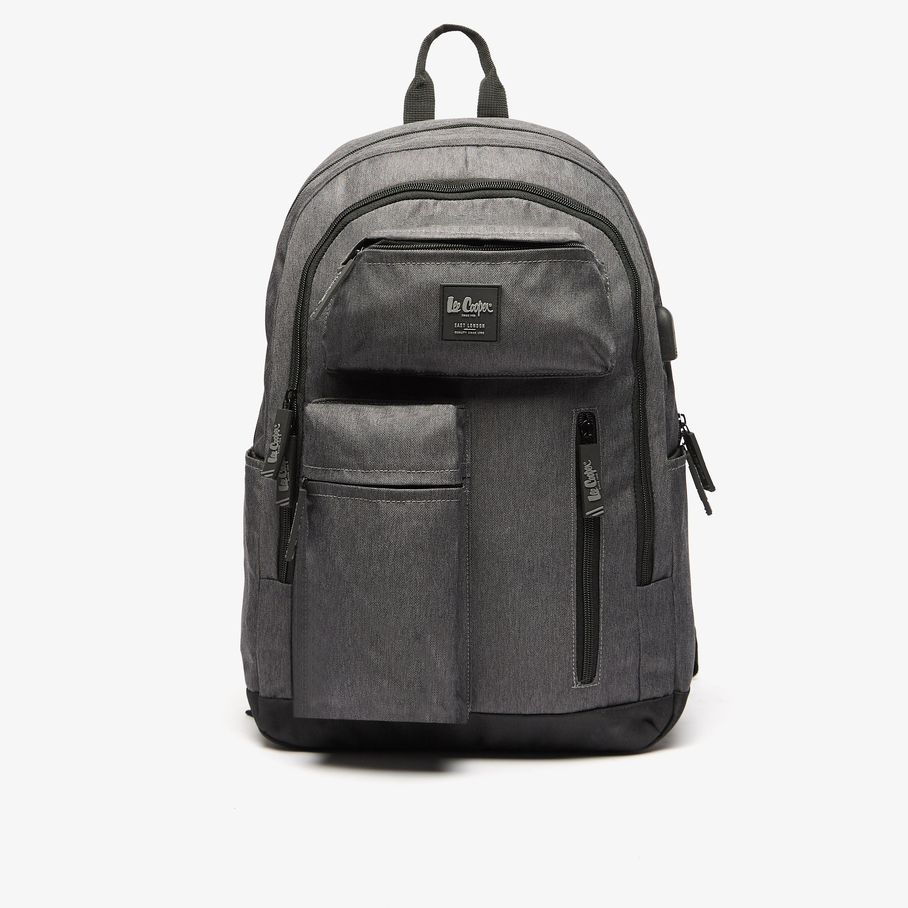 شنطة ظهر مدرسية سادة بأحزمة قابلة للتعديل وسحاب إغلاق من لي كوبر - 32×15×47 سم-cpkids-backtoschool-schoolbagsandbackpacks-backpacks-image-1