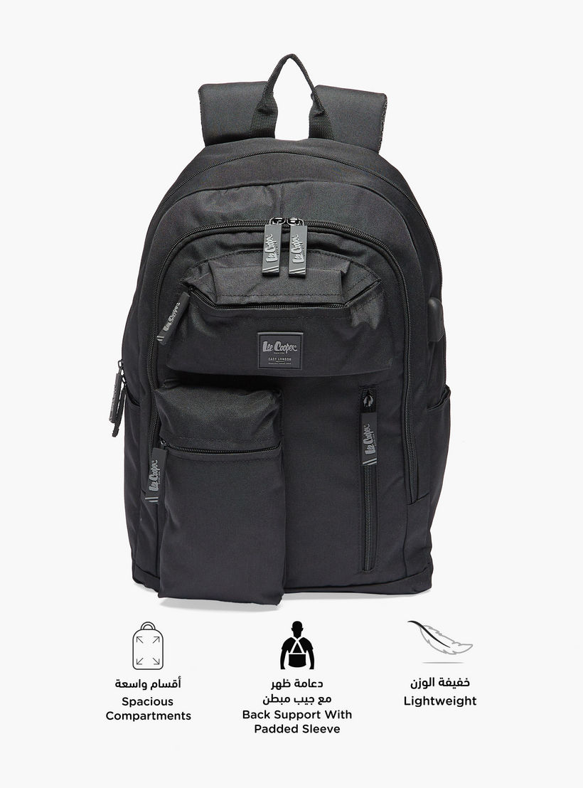 شنطة ظهر مدرسية سادة بأحزمة قابلة للتعديل وسحاب إغلاق من لي كوبر - 32×15×47 سم-cpkids-backtoschool-schoolbagsandbackpacks-backpacks-image-6