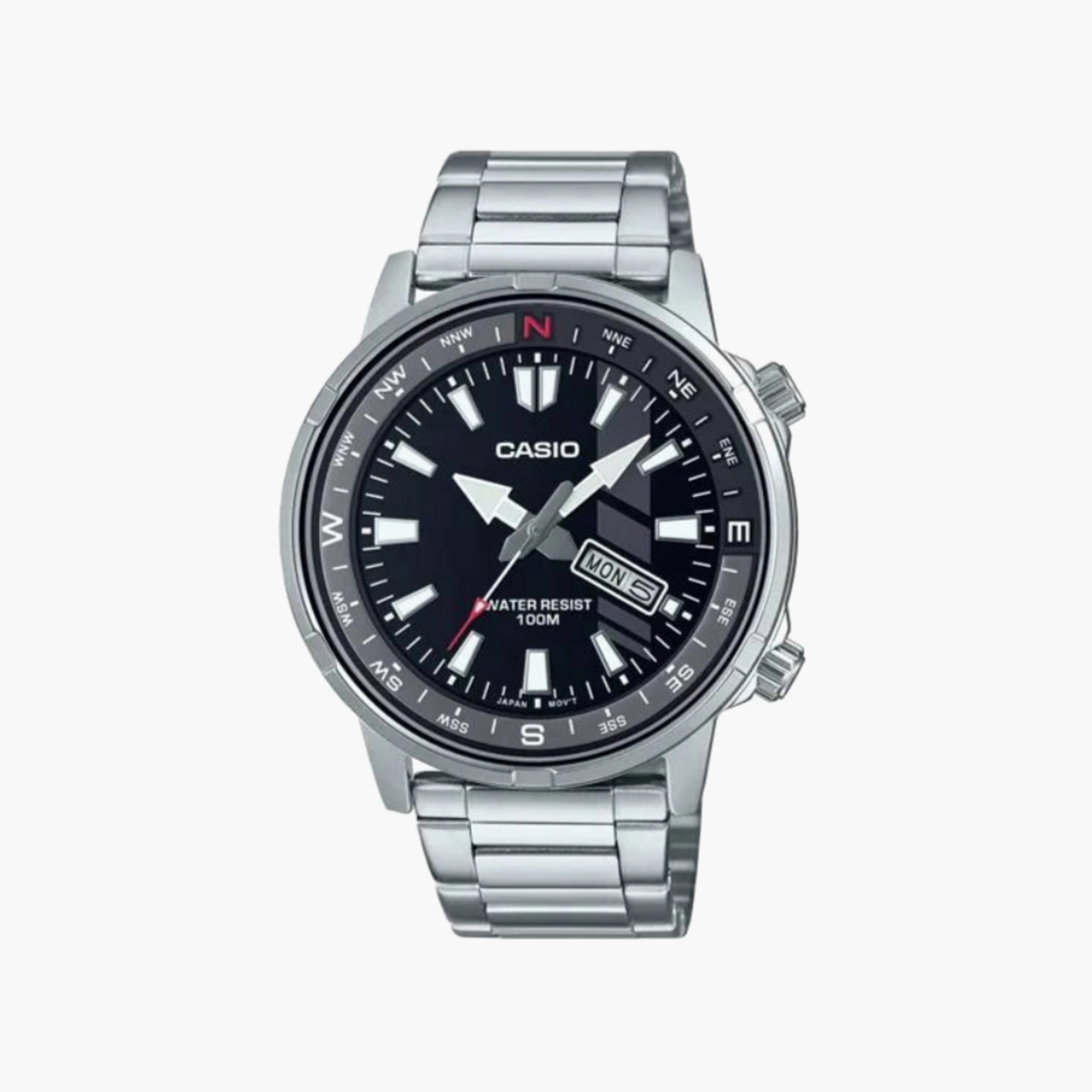 ساعة كاسيو للرجال بلون فضي مع انالوج بسوار ستانلس ستيل | MTD-130D-1AVDF-men-watchesandjewellery-watches-image-1