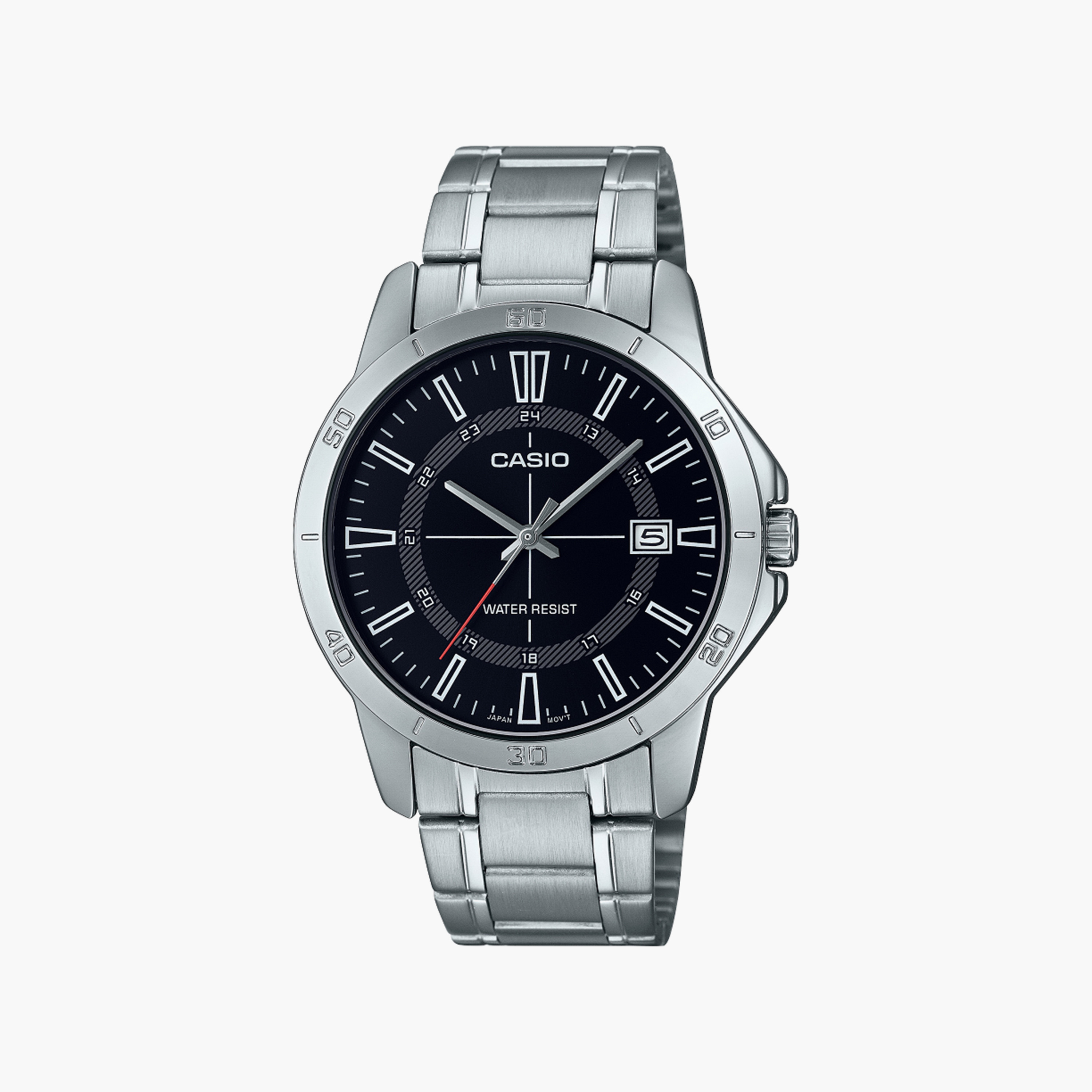 ساعة كاسيو للرجال بلون فضي مع انالوج بسوار ستانلس ستيل | MTP-V004D-1CUDF-men-watchesandjewellery-watches-image-1