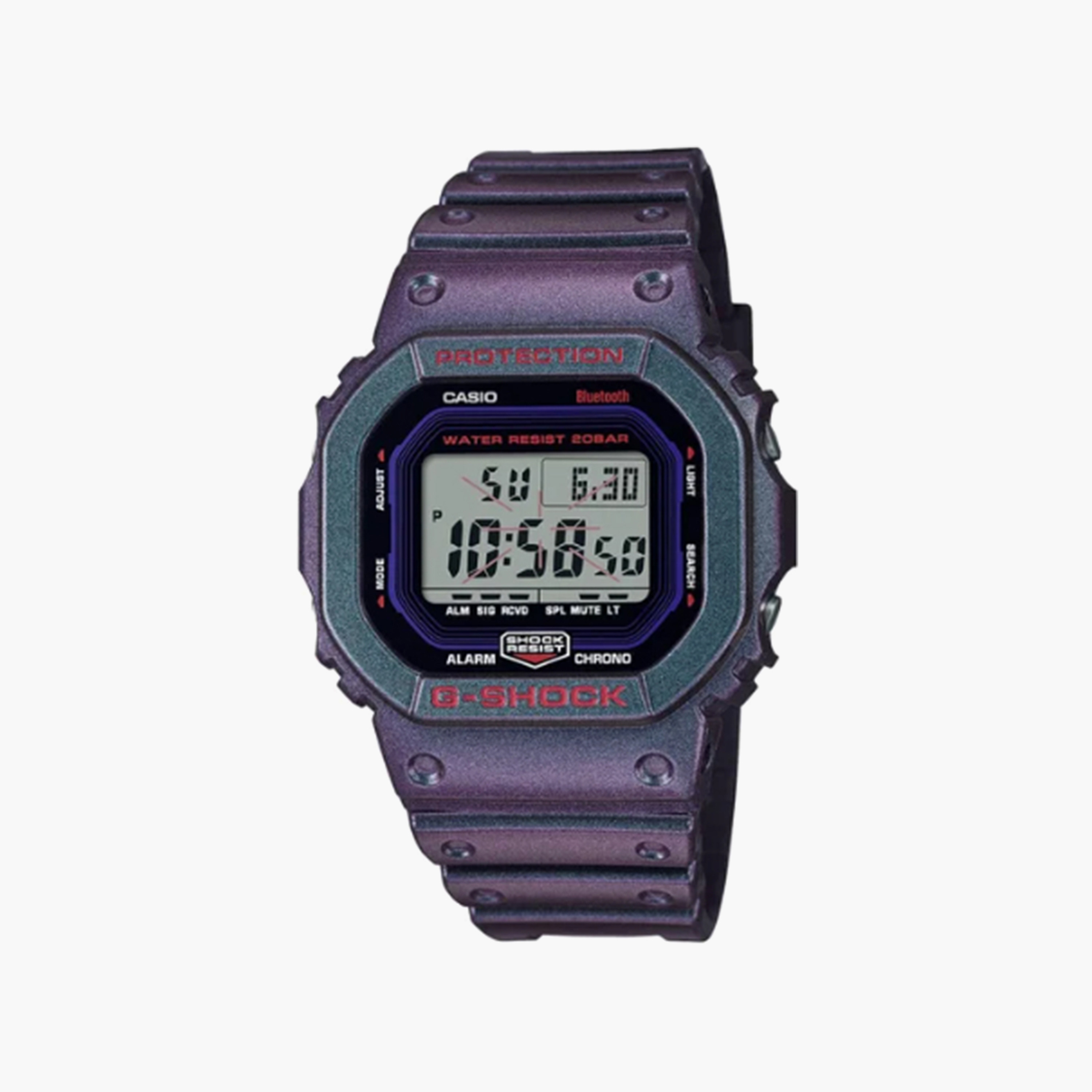 G-SHOCK Unisex Purple Digital Silicone Strap Watch | DW-B5600AH-6DR | 43 MM-men-watchesandjewellery-watches-image-1