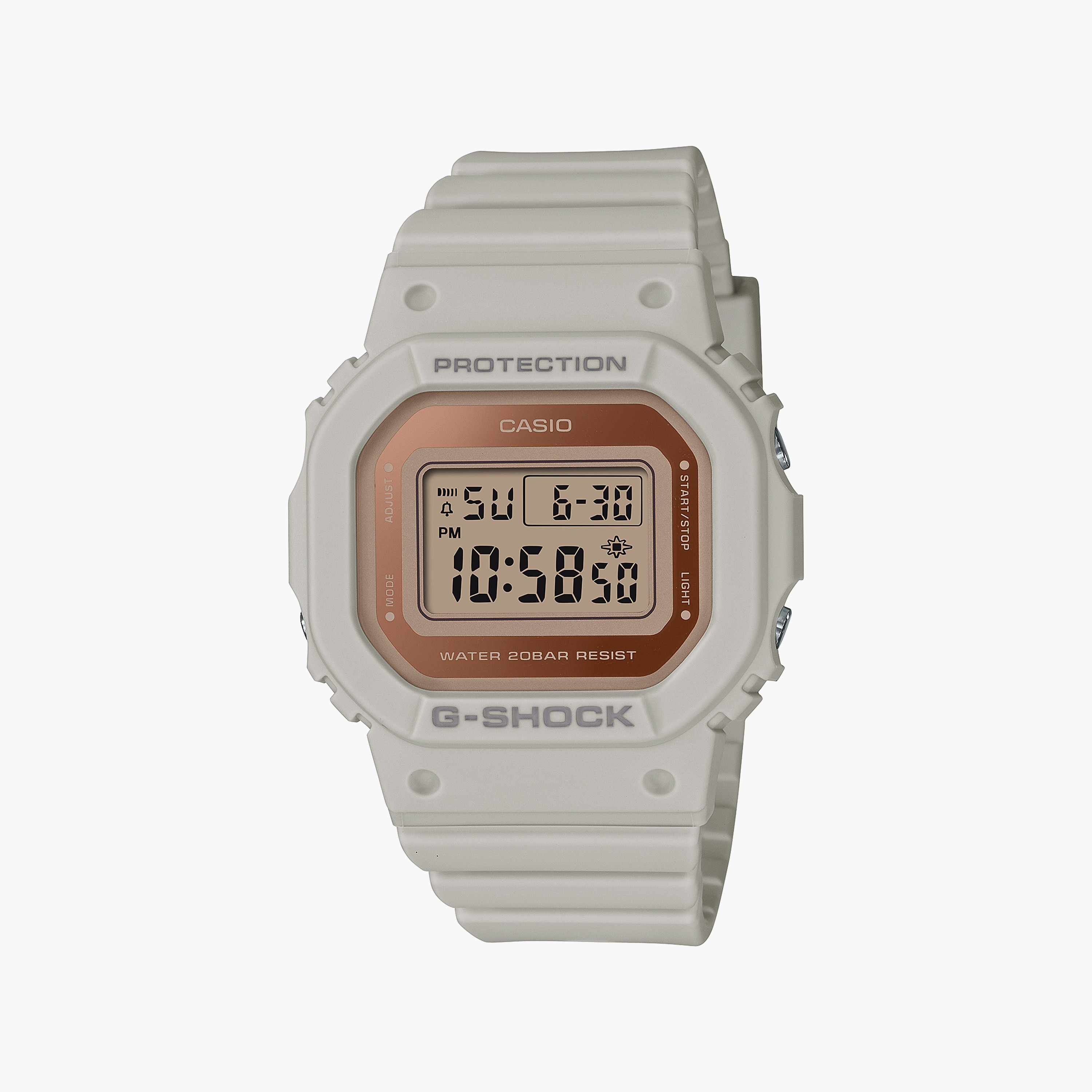 G-SHOCK Women's Grey Digital Silicone Strap Watch | GMD-S5600-8DR-women-watchesandjewellery-watches-image-1