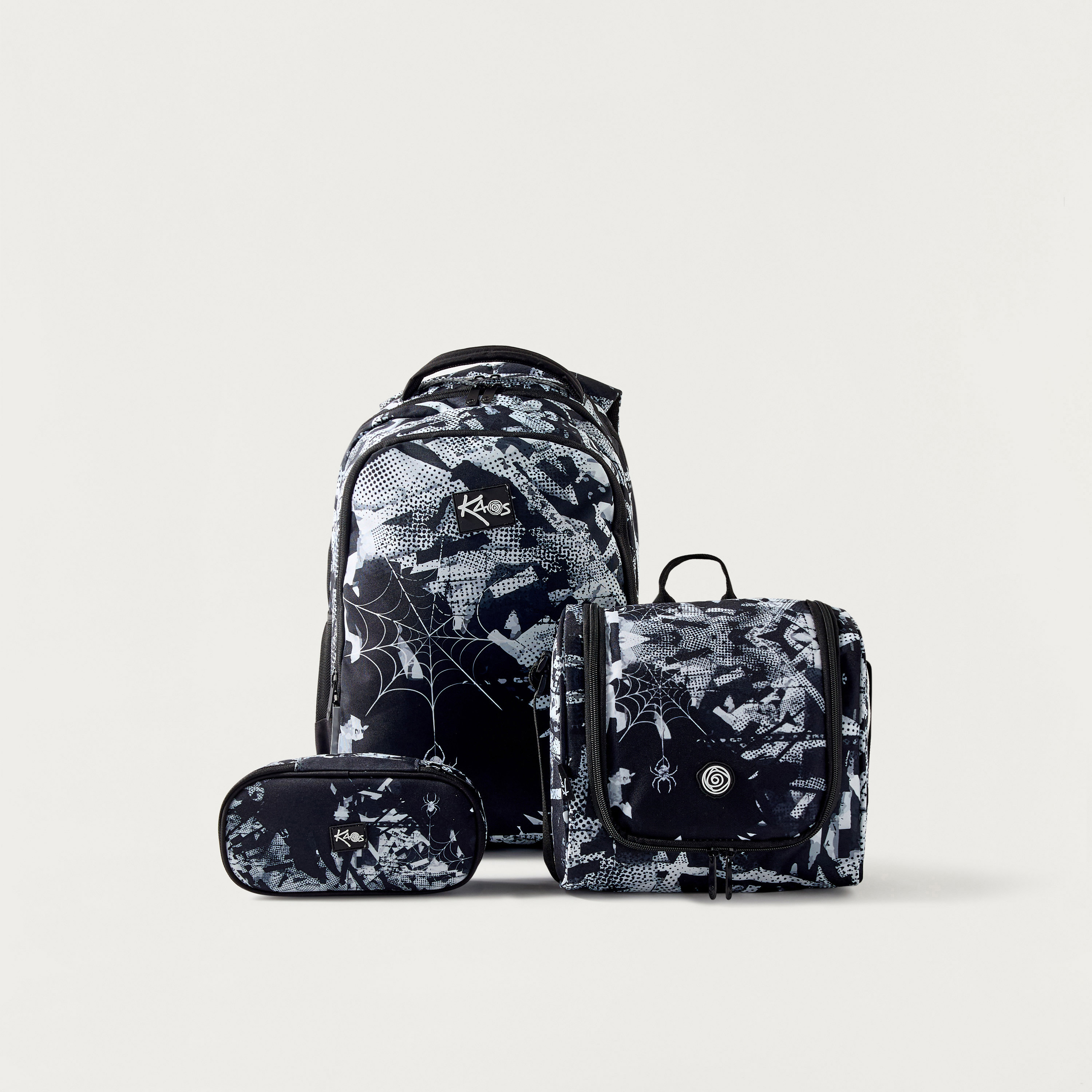KAOS Abstract Print Lunch Bag with Adjustable Strap and Zip Closure-school-lunchessentials-lunchbags-image-5