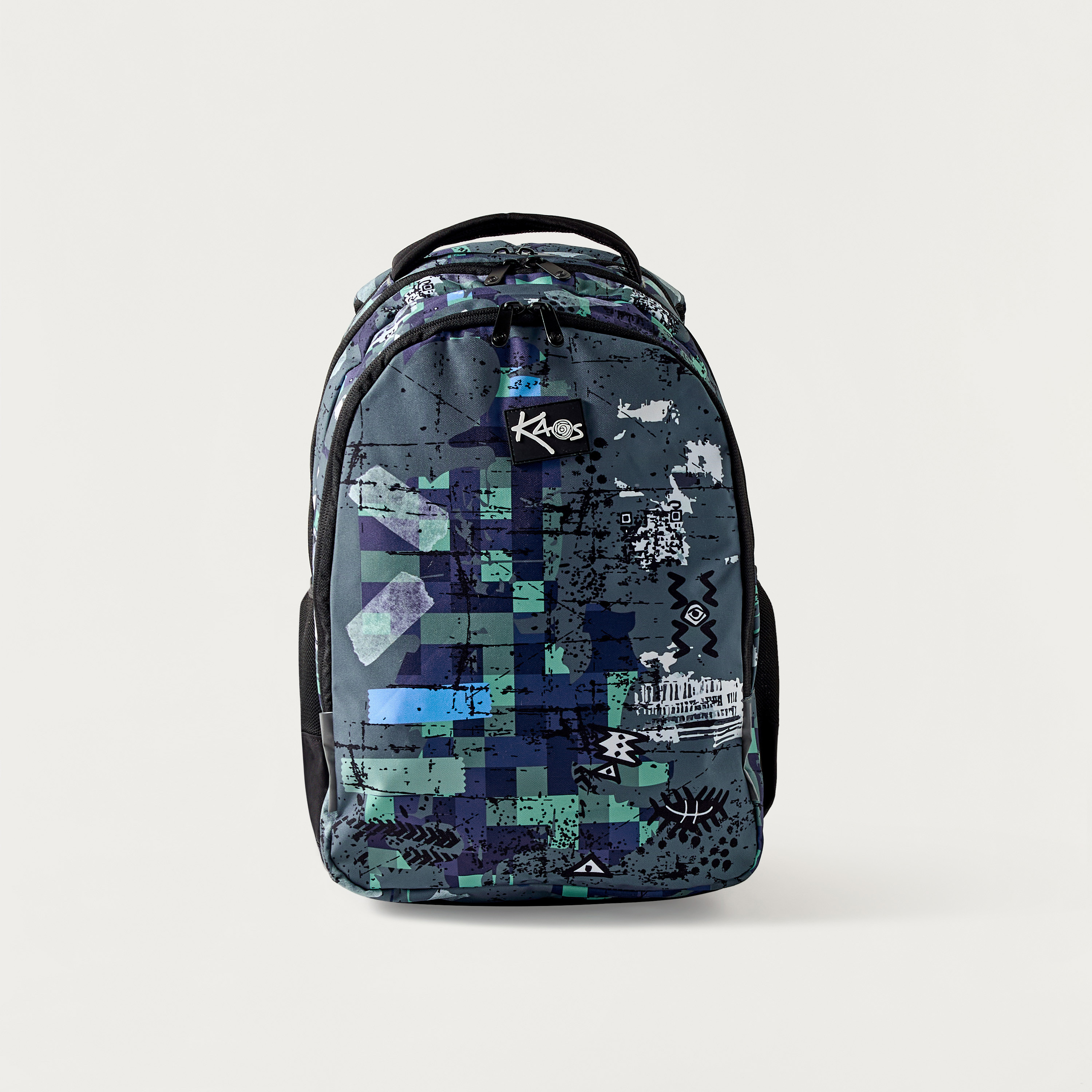 KAOS All-Over Abstract Print 18-inch Backpack with Adjustable Straps-school-bagsandbackpacks-backpacks-image-1