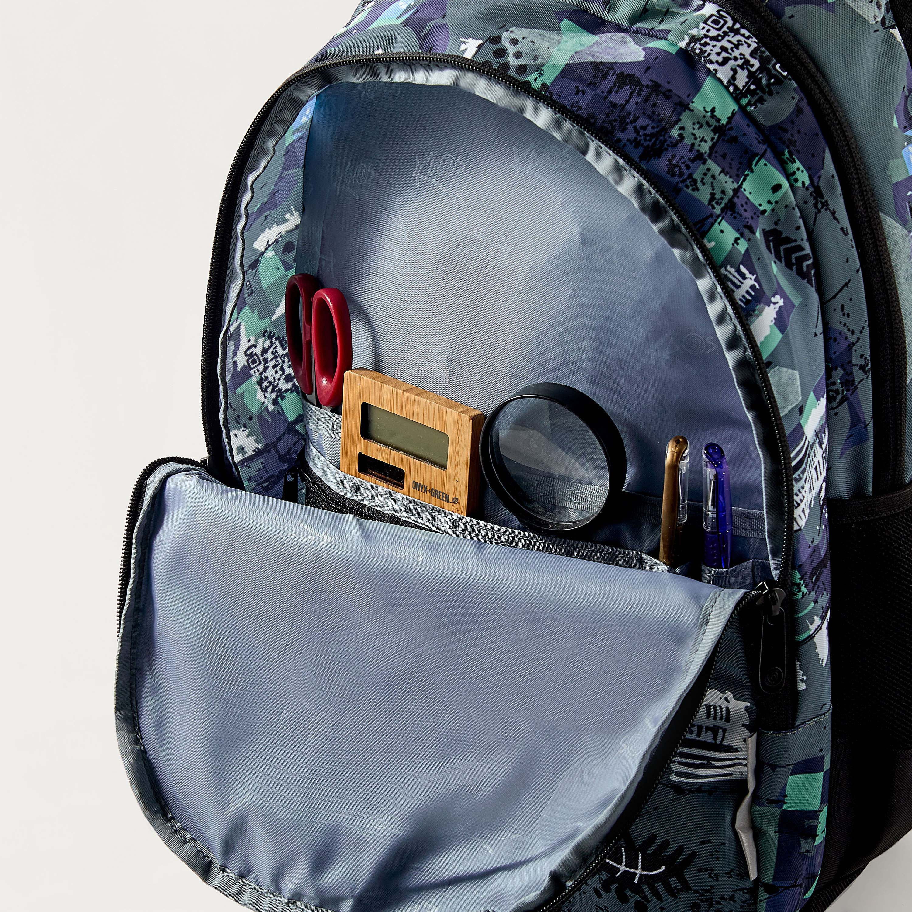 KAOS All-Over Abstract Print 18-inch Backpack with Adjustable Straps-school-bagsandbackpacks-backpacks-image-7