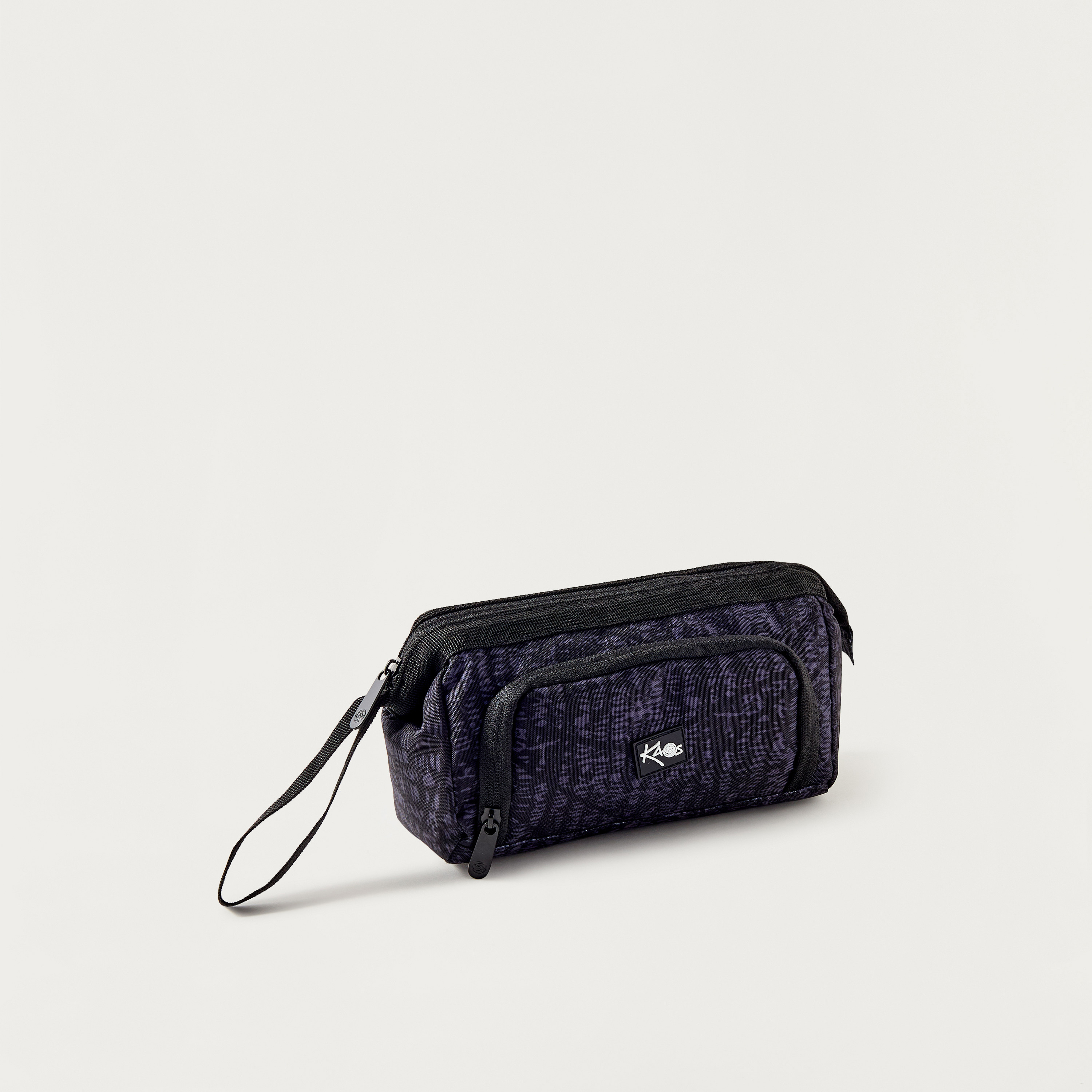 مقلمة بقسمين وبسحاب إغلاق وطبعات من كاوس-school-stationery-pencilcases-image-2