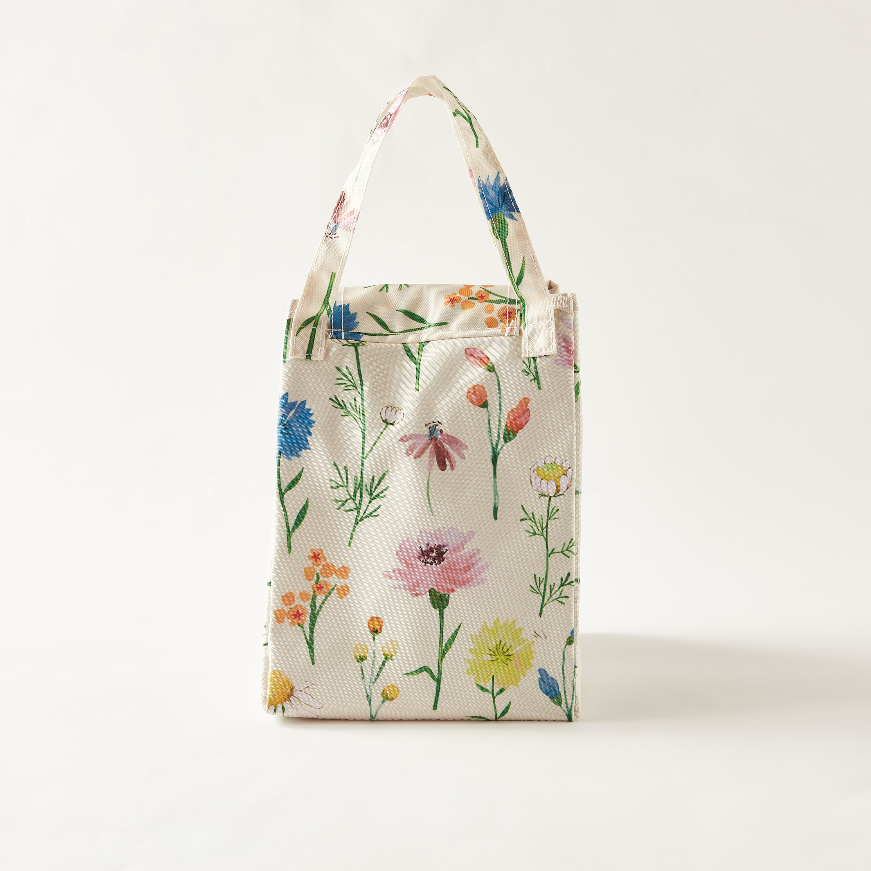 Floral Print Lunch Bag with Double Handle-school-lunchessentials-lunchbags-image-3
