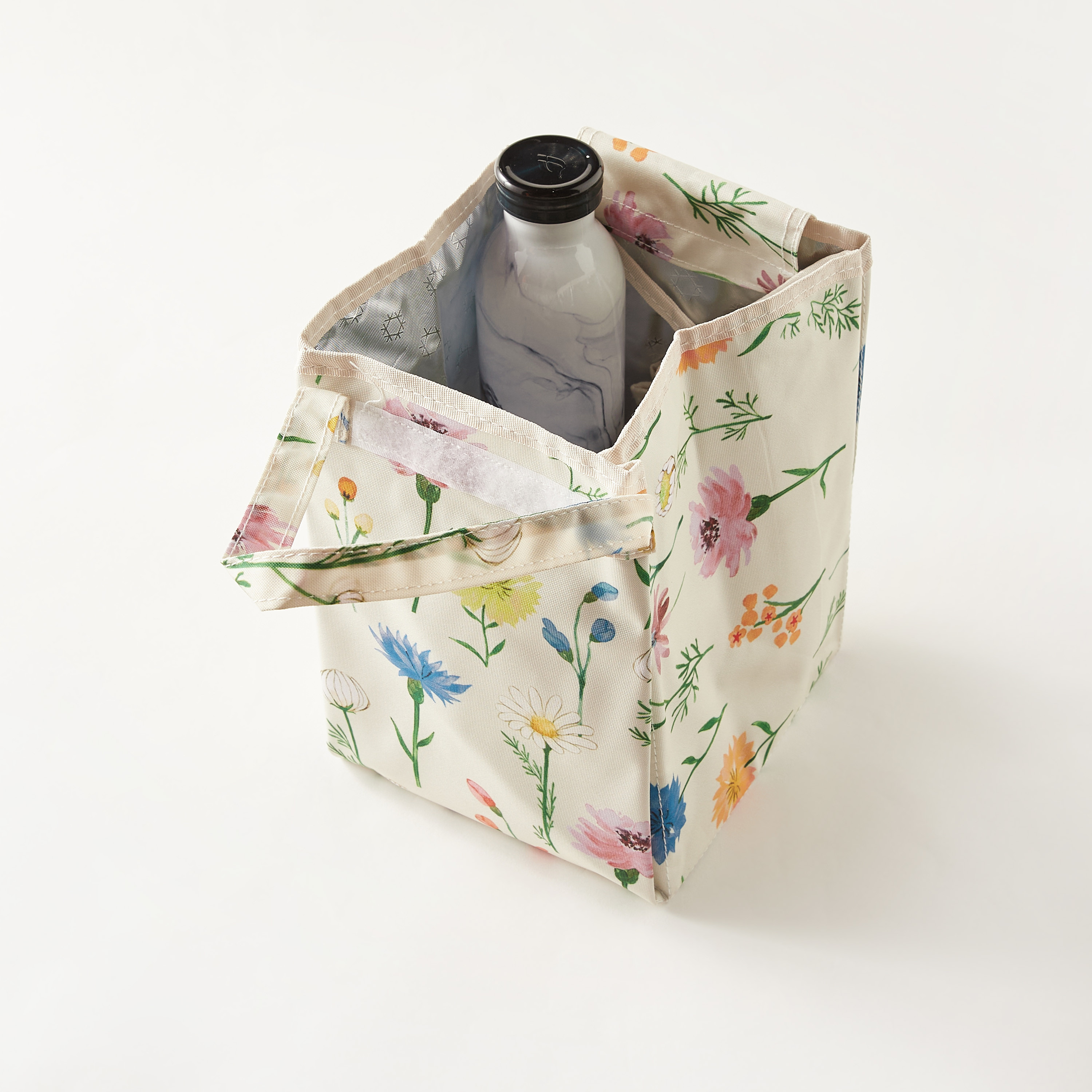 Floral Print Lunch Bag with Double Handle-school-lunchessentials-lunchbags-image-4