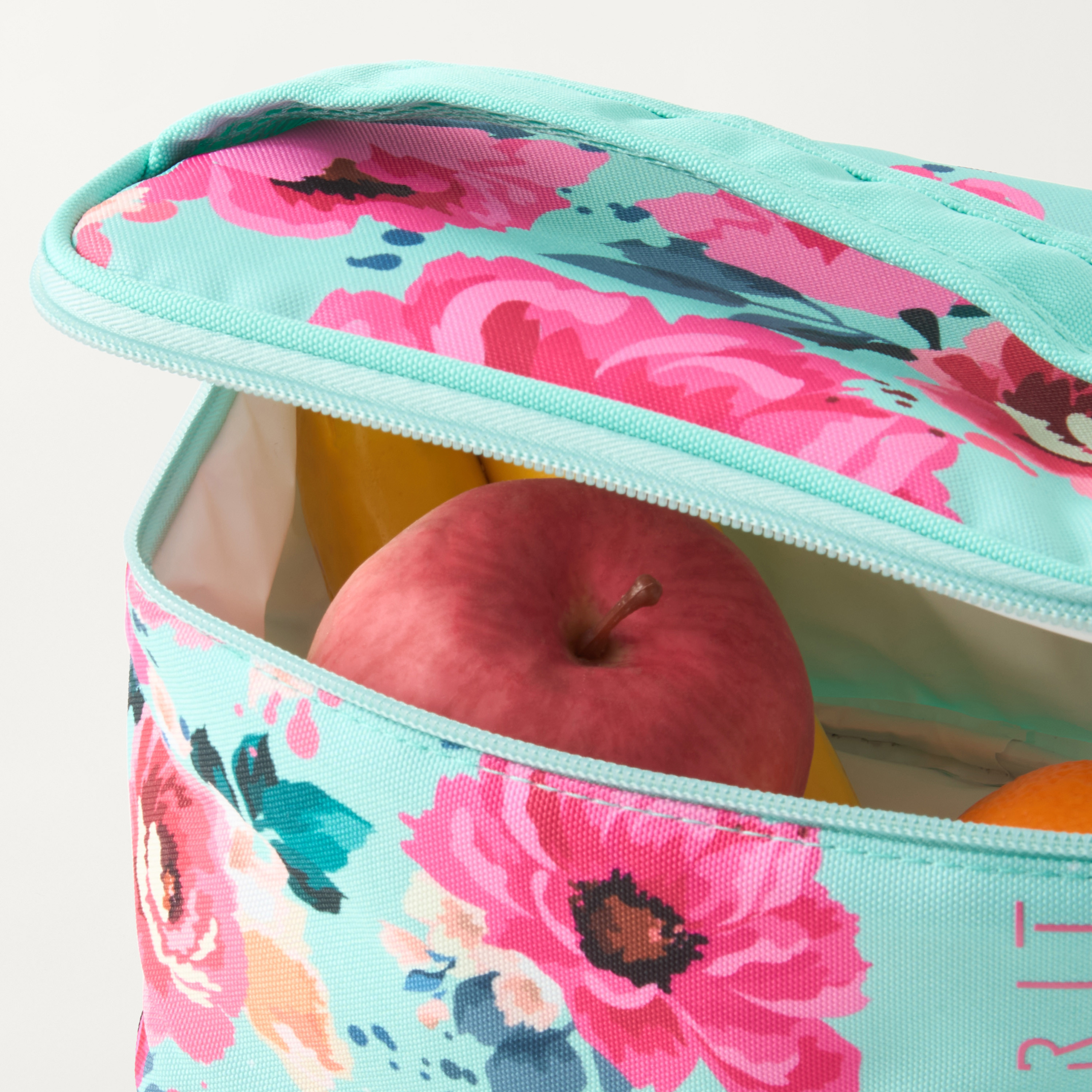 شنطة غداء بسحاب إغلاق ومقبض علوي وطبعات أزهار من سبيريت-school-lunchessentials-lunchbags-image-4