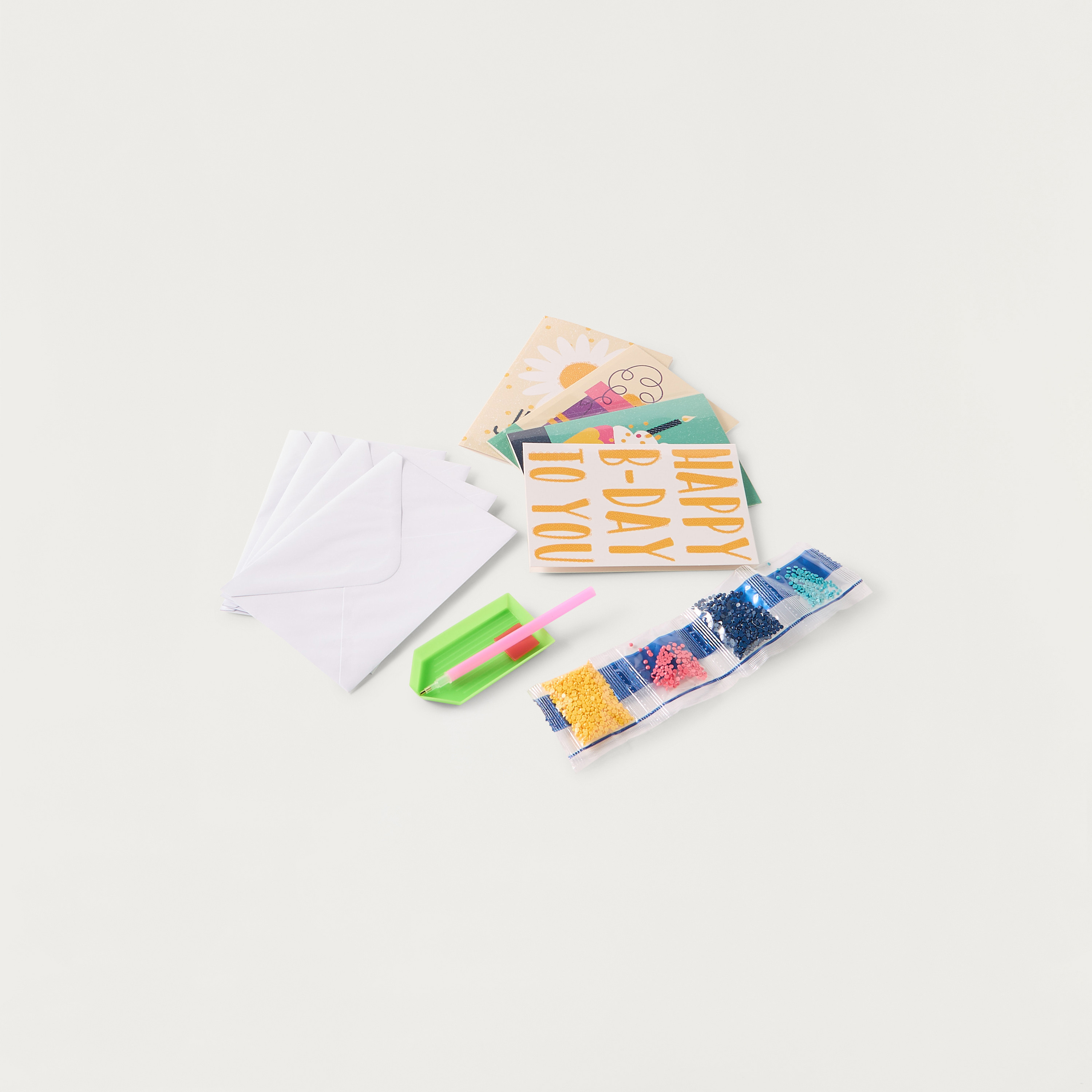 مجموعة بطاقات الرسم الماسية اصنعها بنفسك من كرافت لاب-school-stationery-sets-image-2