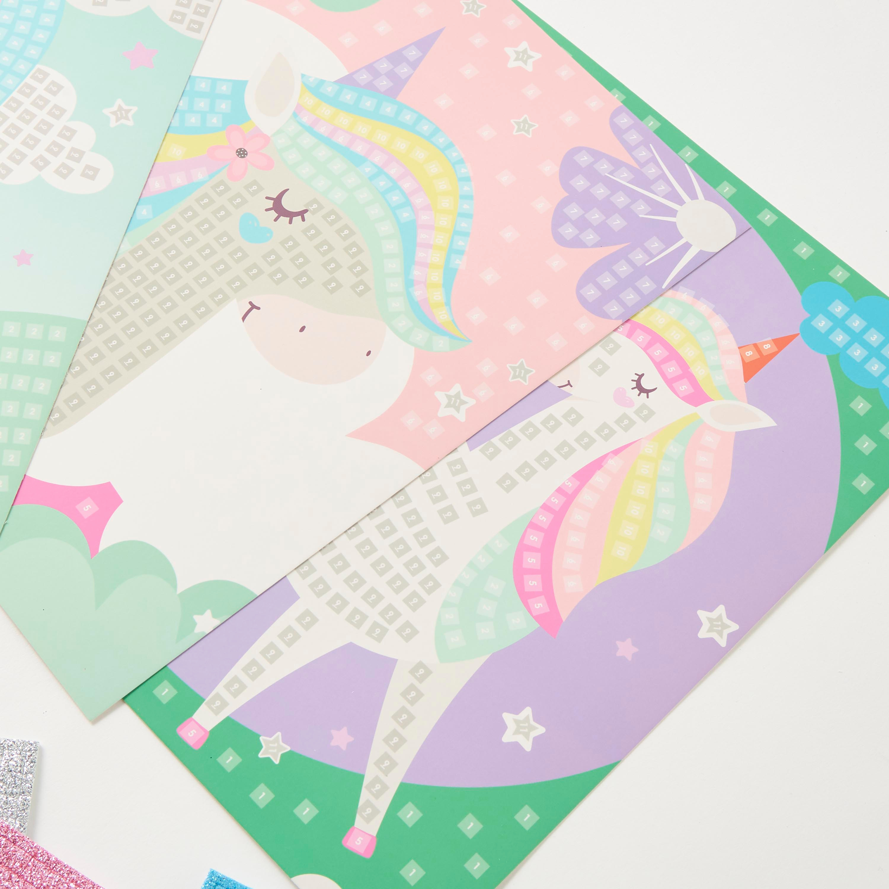 مجموعة الفسيفساء جليتر اصنعها بنفسك من كرافت لاب-school-stationery-sets-image-3