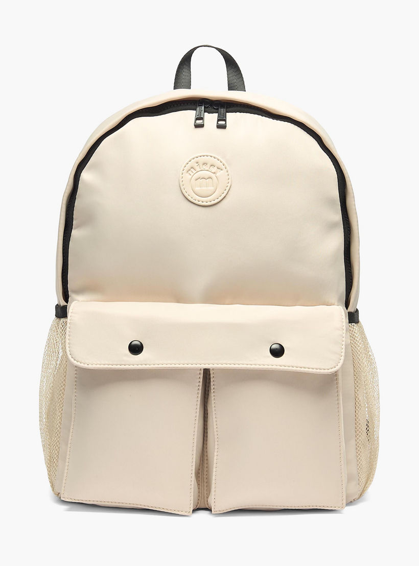 شنطة ظهر سادة بأحزمة قابلة للتعديل وسحاب إغلاق من ميسي - 12x30x41 سم-women-bagsandwallets-backpacks-image-1