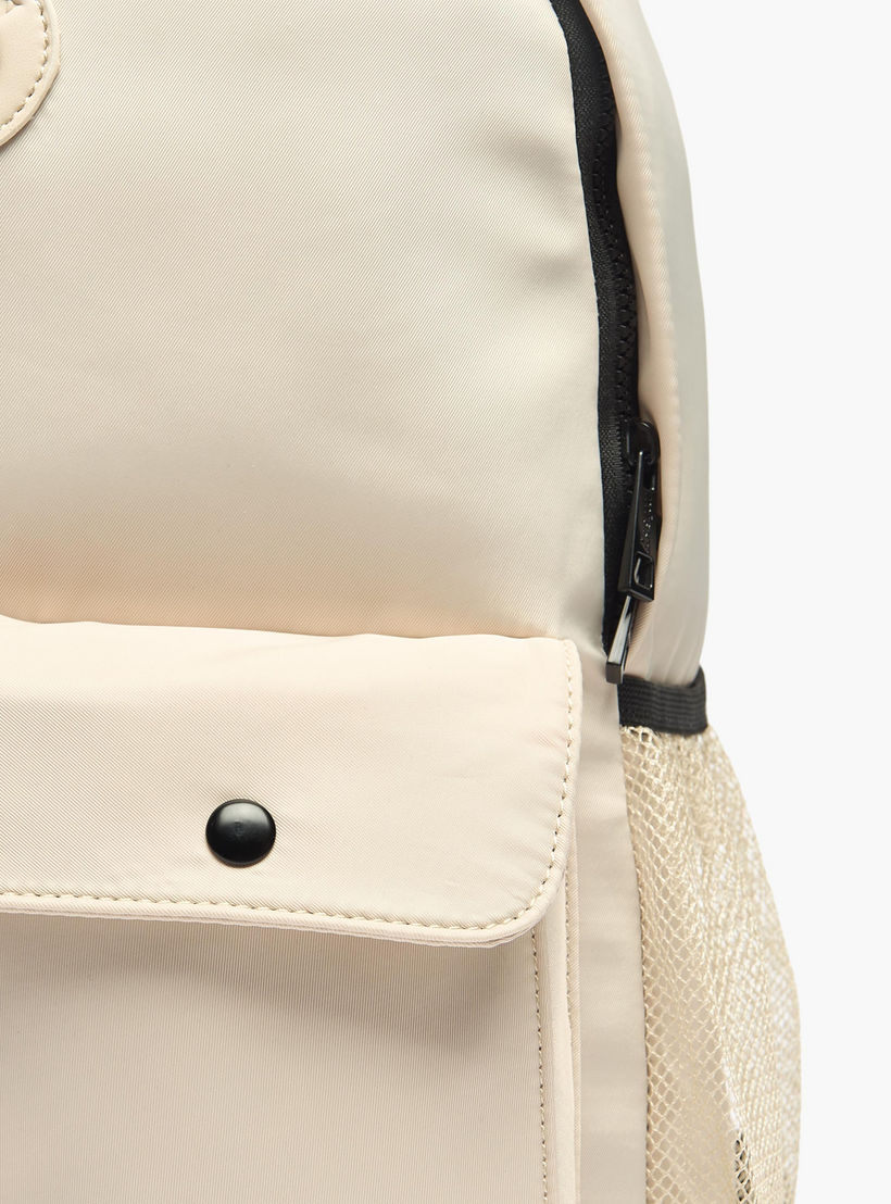 شنطة ظهر سادة بأحزمة قابلة للتعديل وسحاب إغلاق من ميسي - 12x30x41 سم-women-bagsandwallets-backpacks-image-4