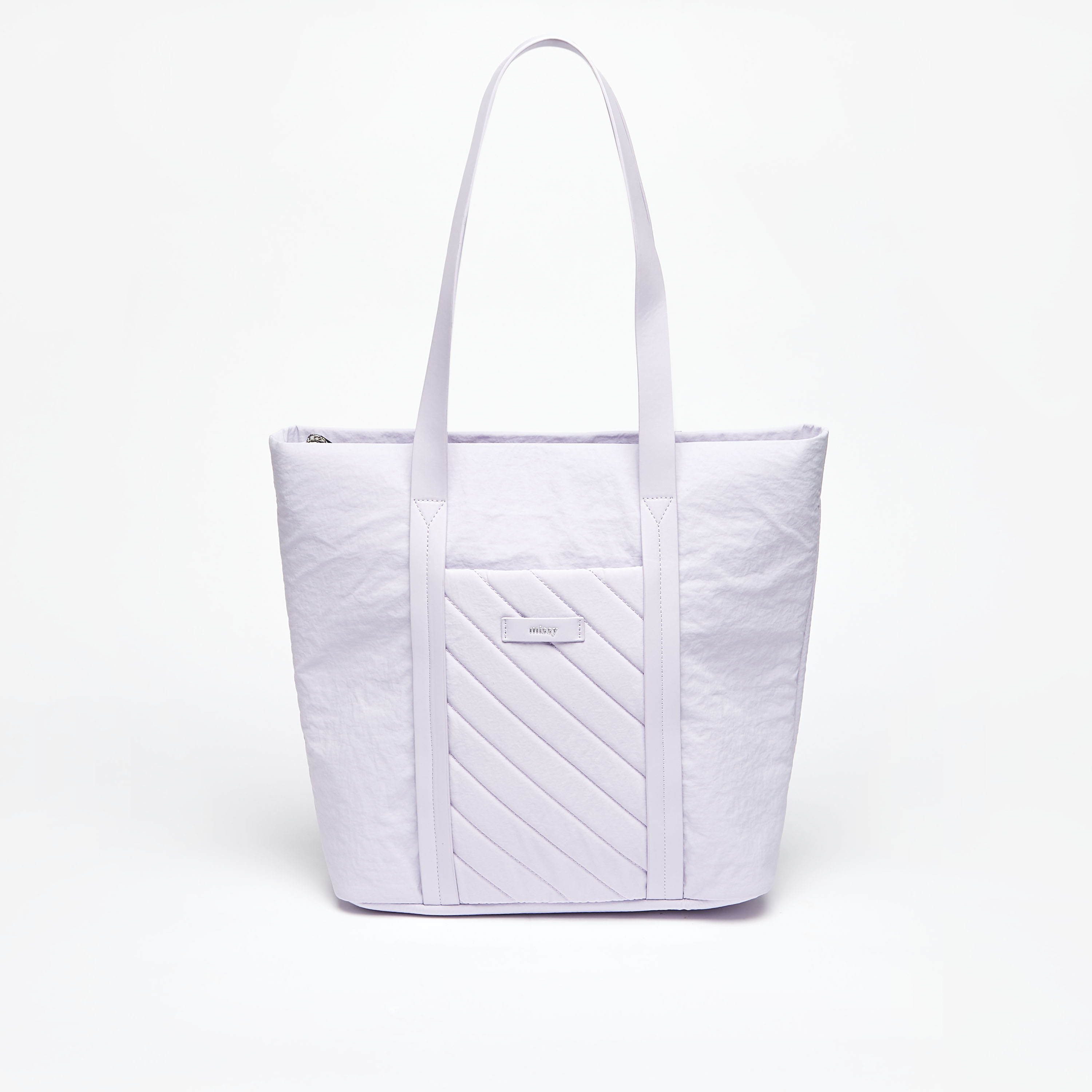 شنطة توتي مبطنة بمقابض مزدوجة وسحاب إغلاق من ميسي-women-bagsandwallets-handbags-image-6