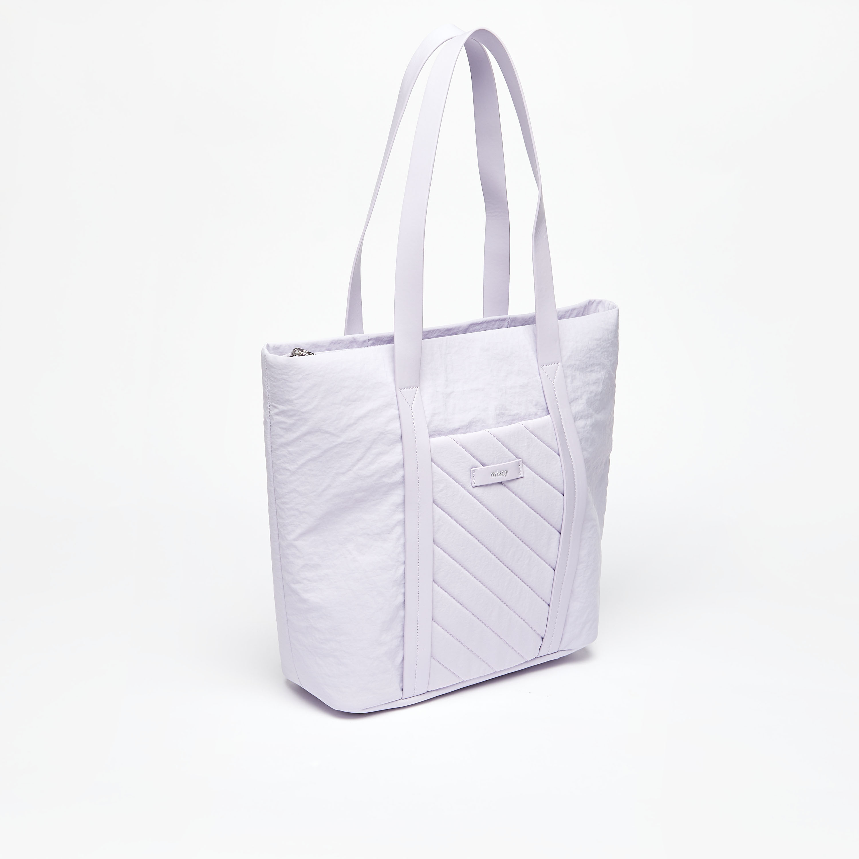 شنطة توتي مبطنة بمقابض مزدوجة وسحاب إغلاق من ميسي-women-bagsandwallets-handbags-image-7