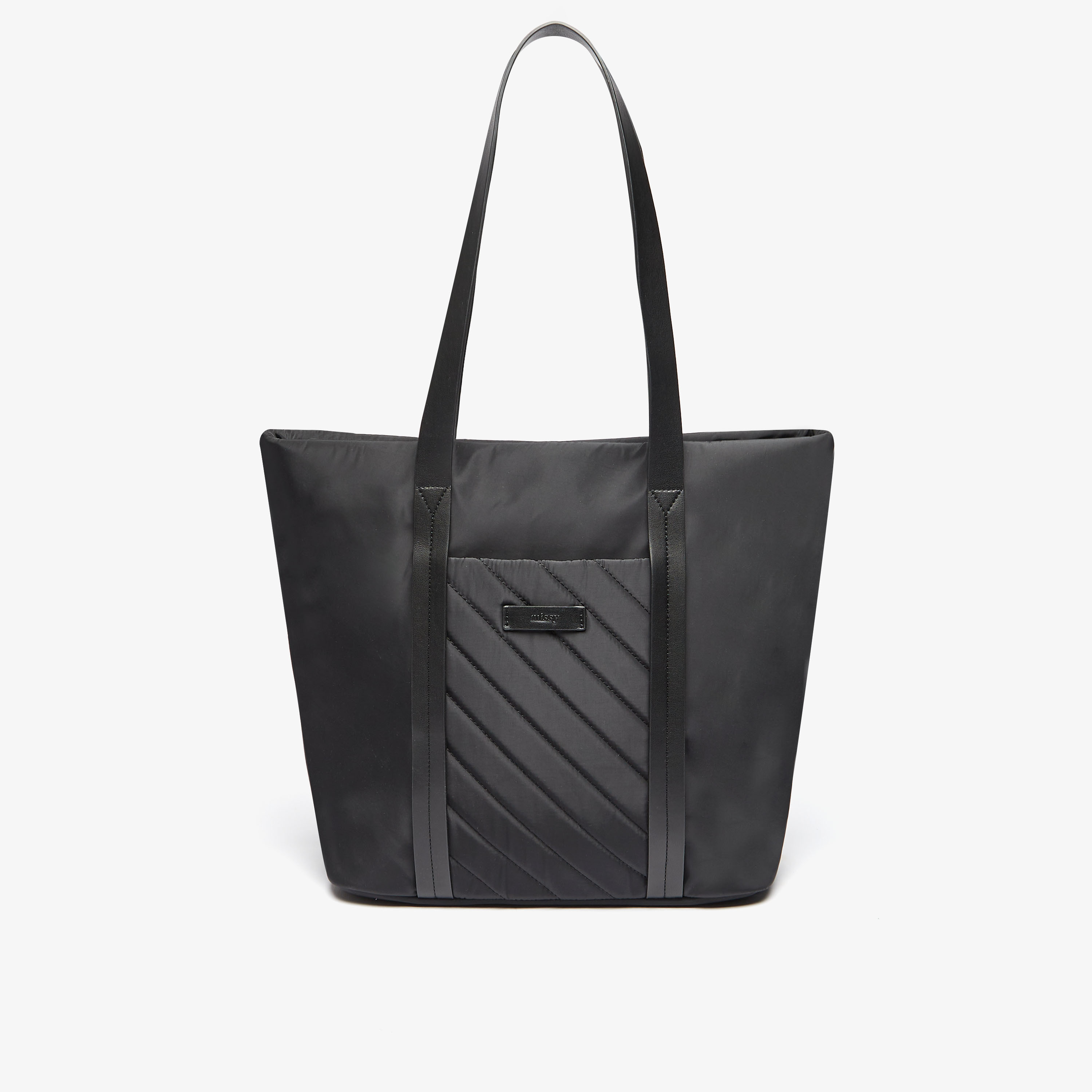 شنطة توتي مبطنة بمقابض مزدوجة وسحاب إغلاق من ميسي-women-bagsandwallets-handbags-image-1