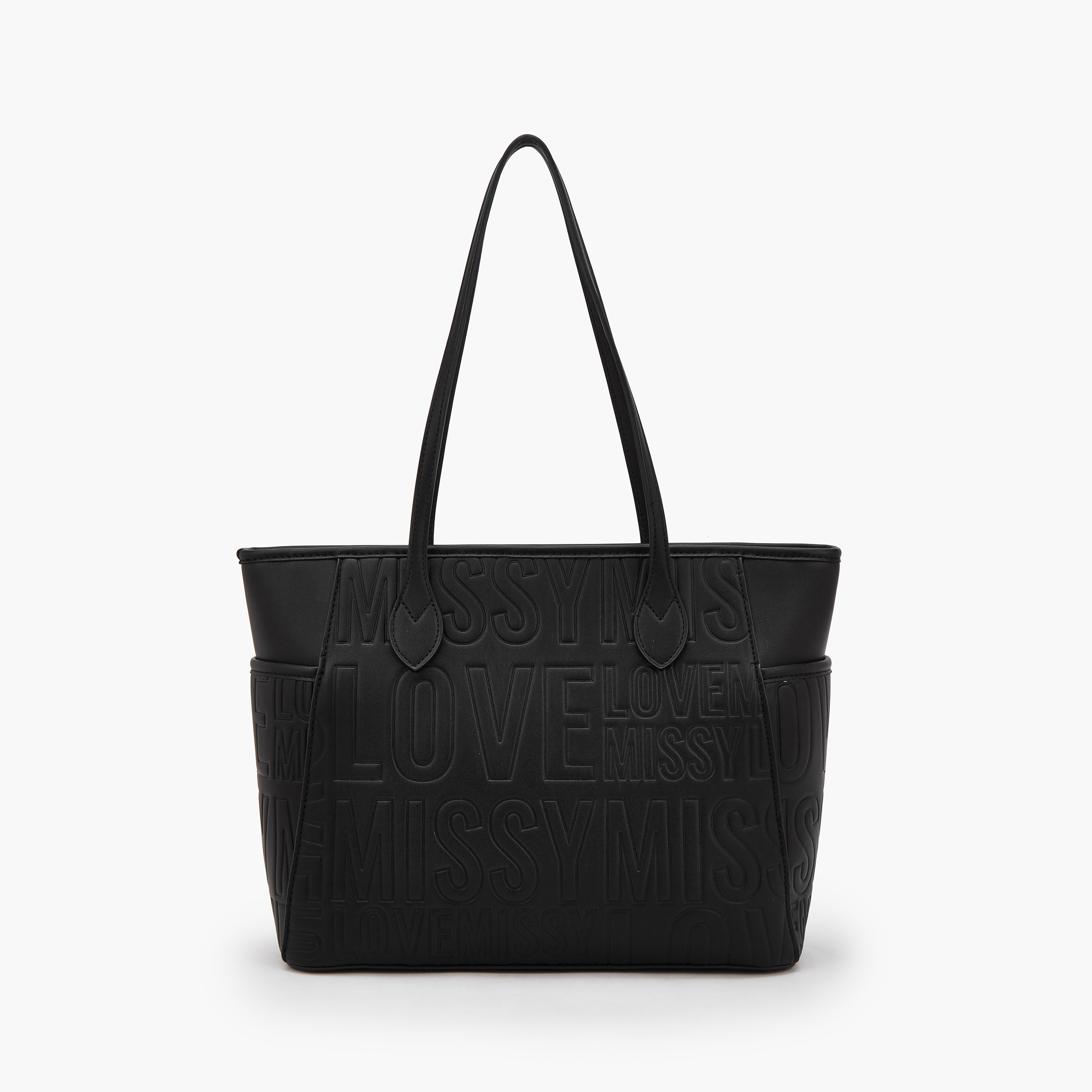 شنطة توتي بارزة الملمس بسحاب إغلاق مع شنطة صغيرة وشعار ميسي-women-bagsandwallets-handbags-image-2