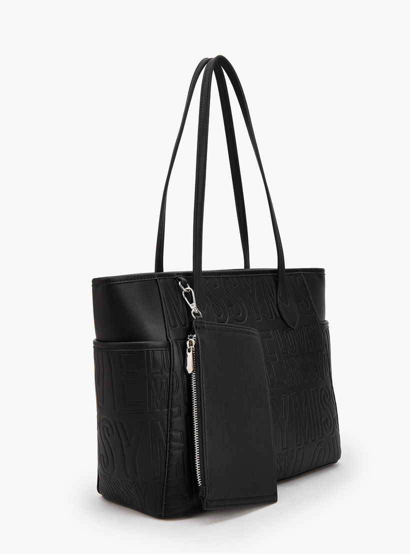 شنطة توتي بارزة الملمس بسحاب إغلاق مع شنطة صغيرة وشعار ميسي-women-bagsandwallets-handbags-image-6
