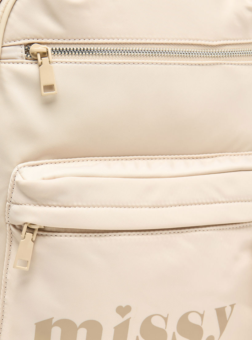 شنطة ظهر مدرسية للأطفال مع مقلمة قطعتين بطبعات شعار من ميسي - 30x12x40 سم-cpwomen-fashionaccessories-bagsandwallets-backpacks-image-4