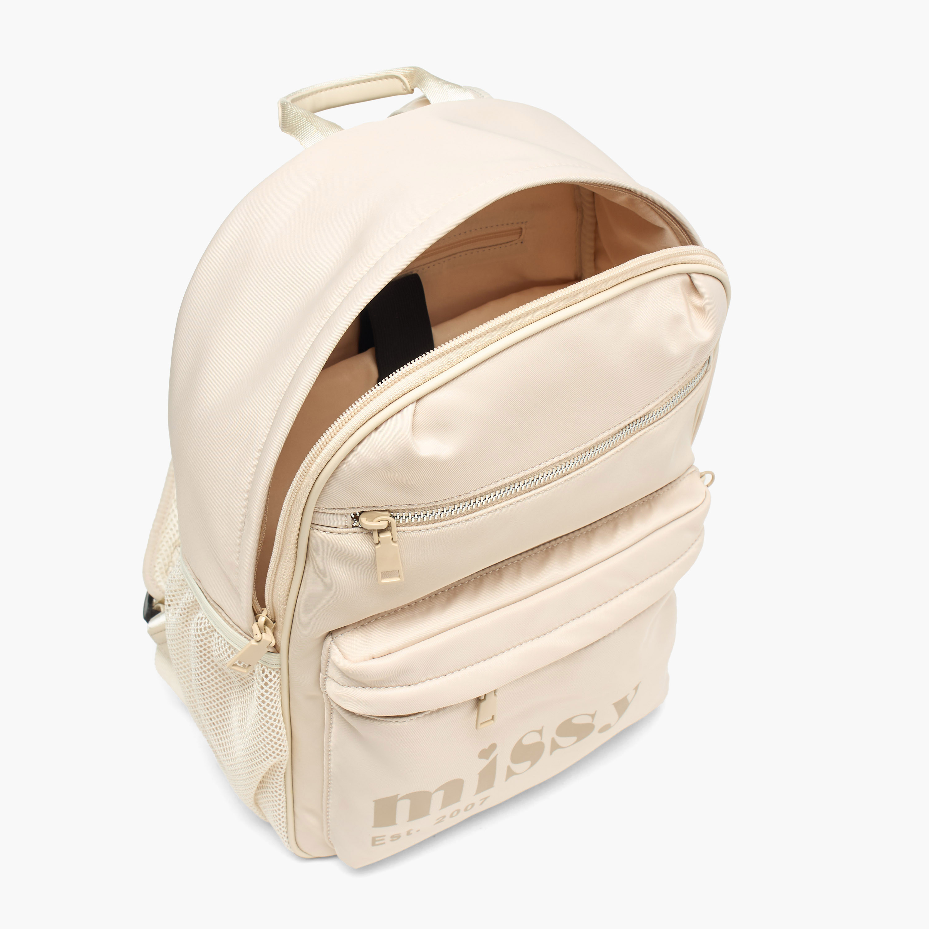 شنطة ظهر مدرسية للأطفال مع مقلمة قطعتين بطبعات شعار من ميسي - 30x12x40 سم-cpwomen-fashionaccessories-bagsandwallets-backpacks-image-5