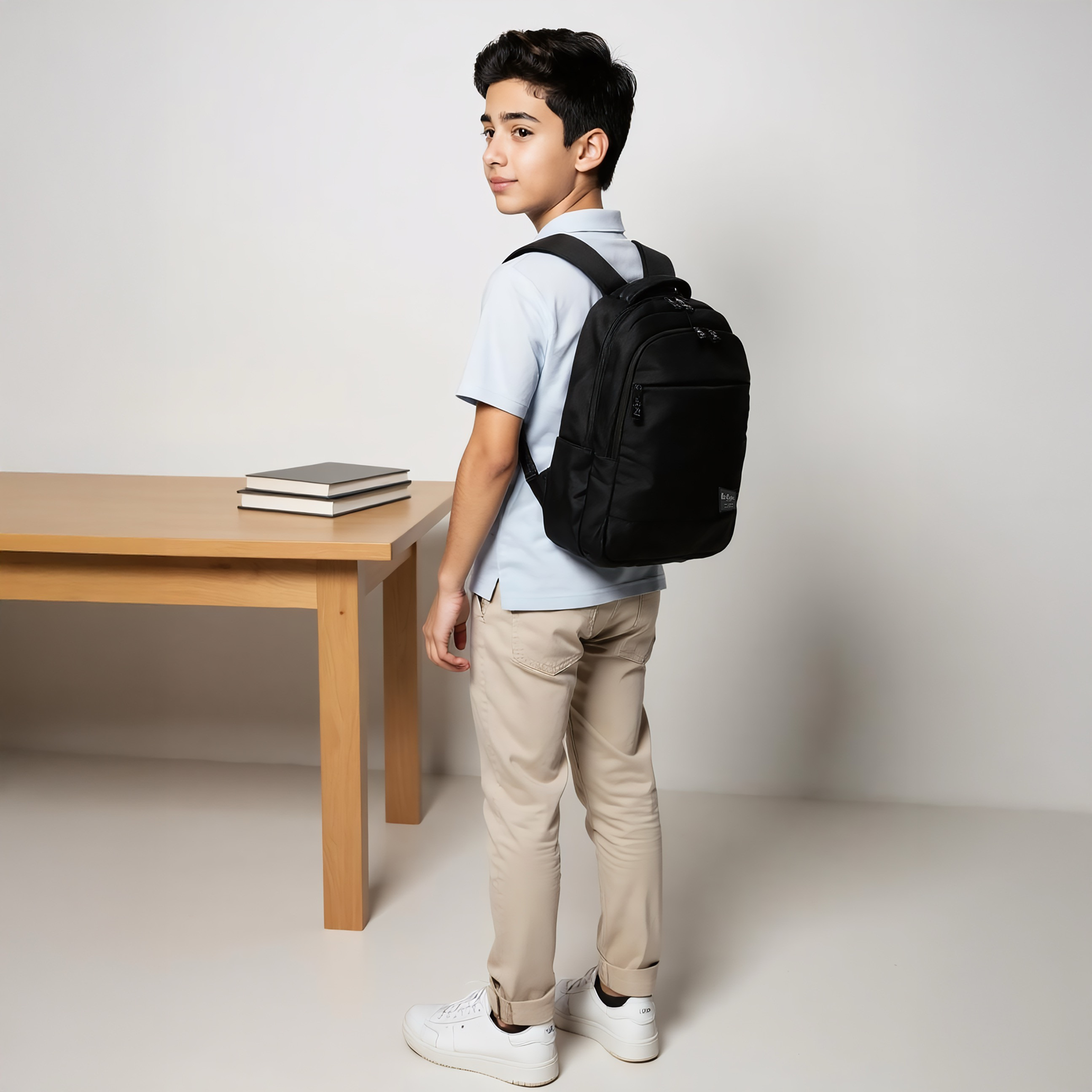 شنطة ظهر سادة بحمّالات كتف قابلة للتعديل من لي كوبر-school-bagsandbackpacks-backpacks-image-2