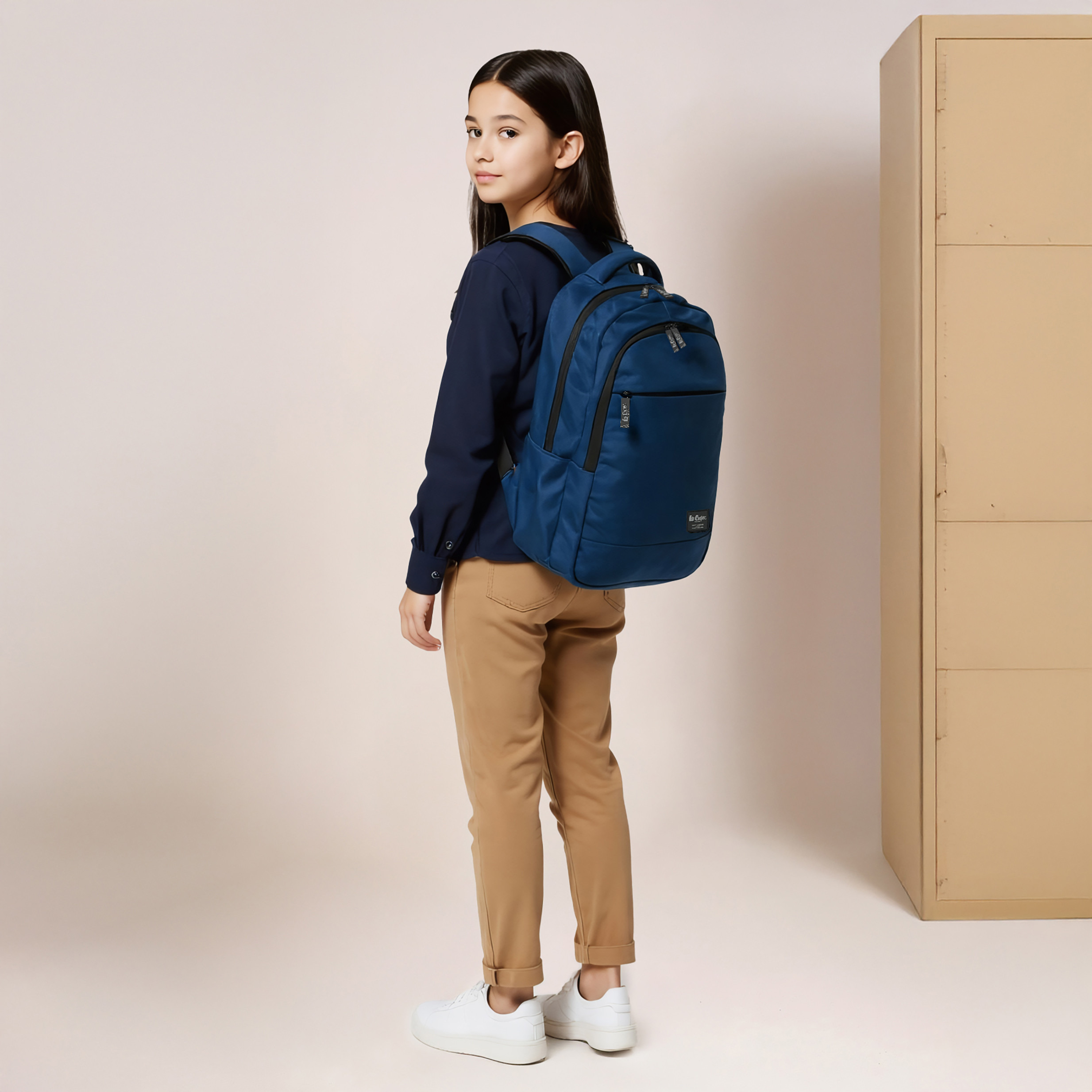 Lee Cooper Solid Backpack with Adjustable Shoulder Straps-school-bagsandbackpacks-backpacks-image-2