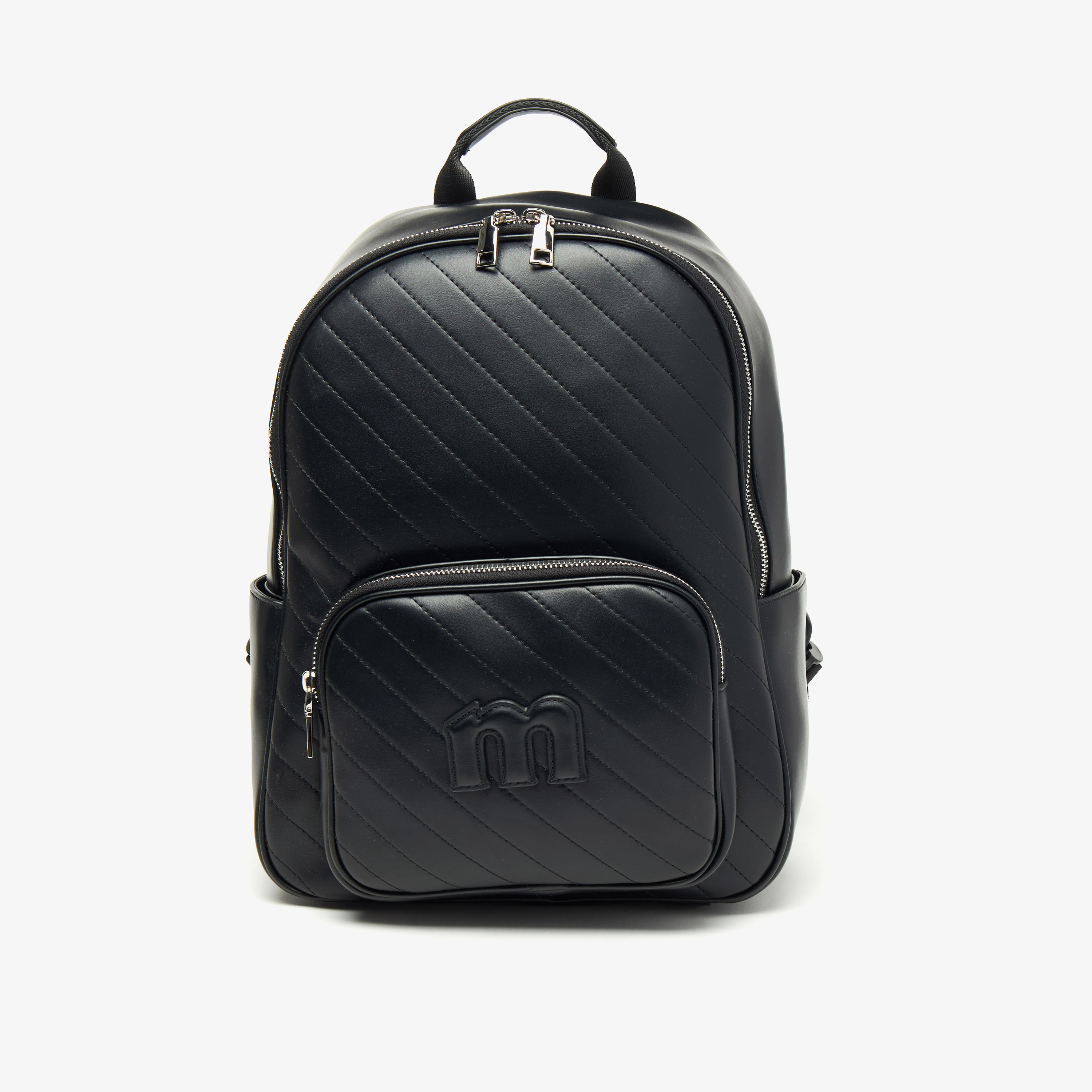 Missy Quilted Backpack with Adjustable Straps and Zip Closure-women-bagsandwallets-backpacks-image-1