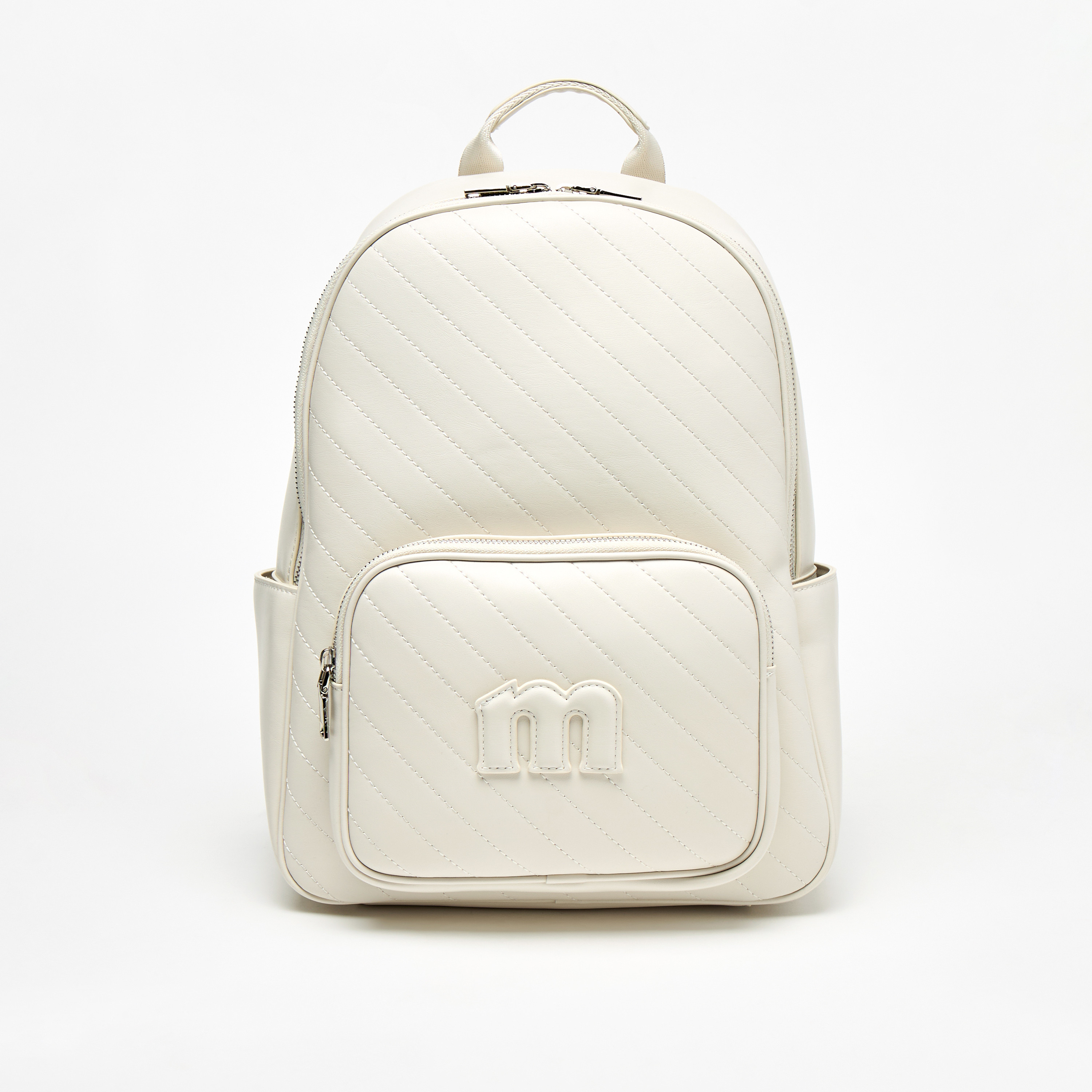 Missy Quilted Backpack with Adjustable Straps and Zip Closure-women-bagsandwallets-backpacks-image-1