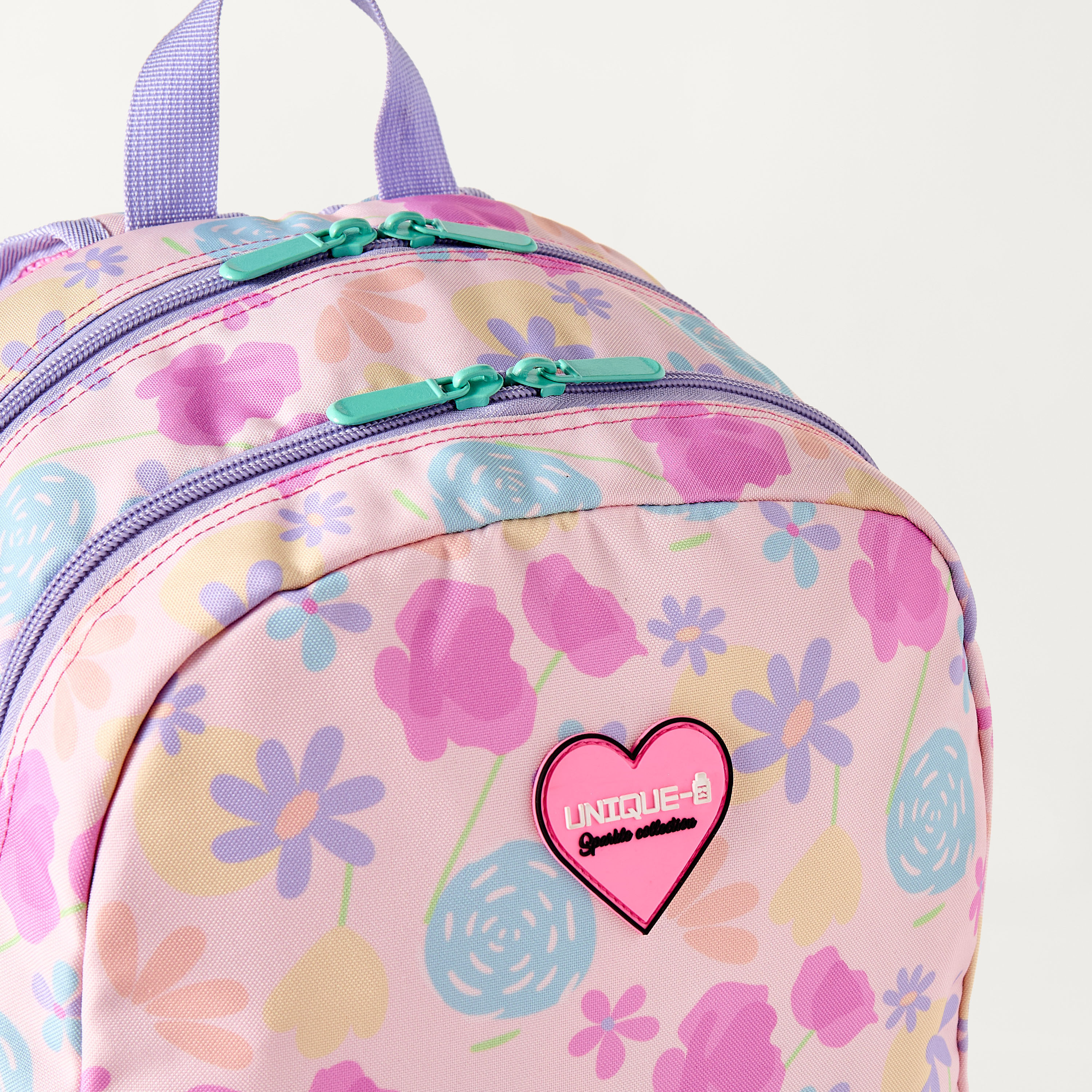 شنطة ظهر بحمالات قابلة للتعديل وطبعات قطة 15 بوصة من يونيك- 30x18.5x45 سم-school-bagsandbackpacks-backpacks-image-2
