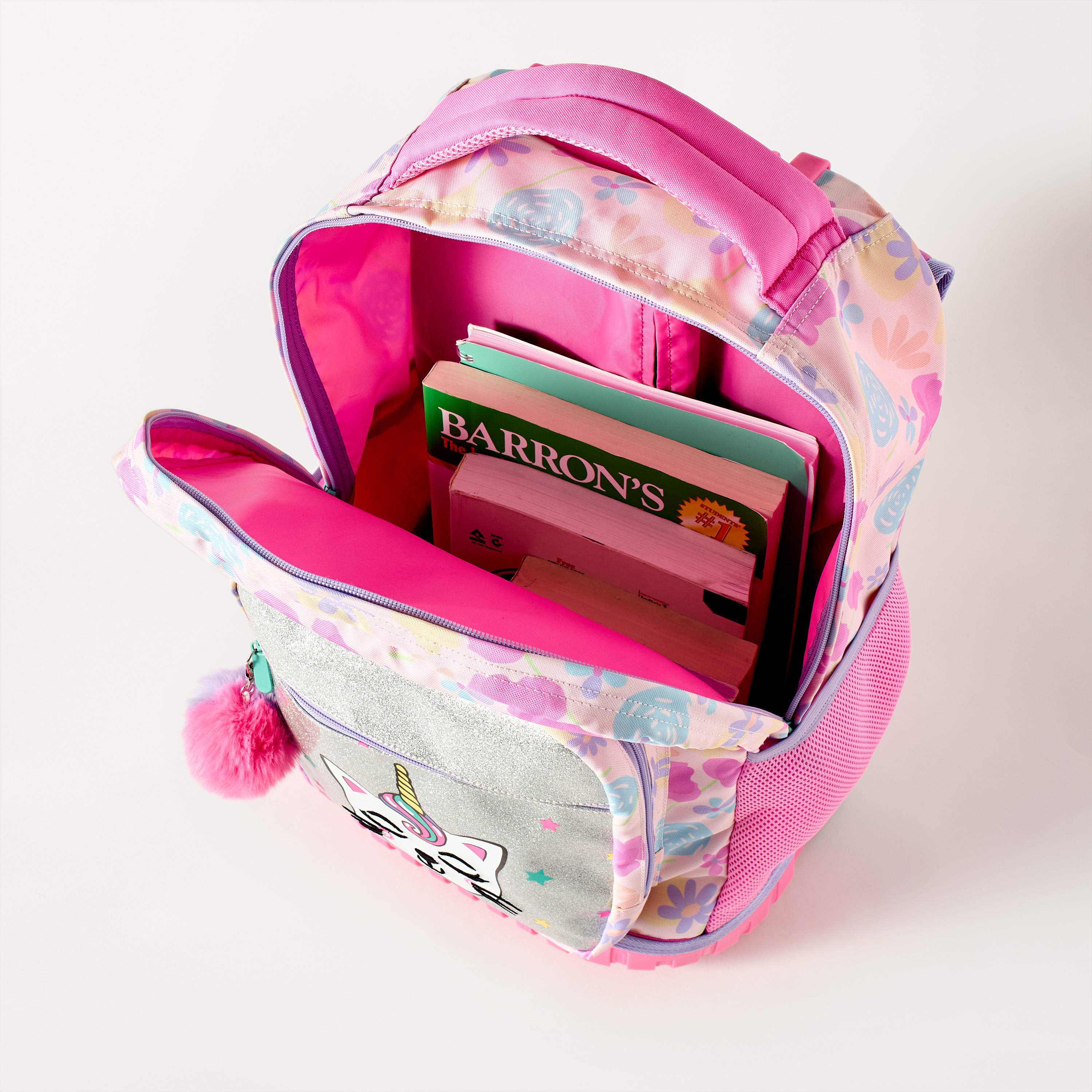 Unique Cat Print 15-inch Trolley Backpack with Wheels - 32x22x47 cms-school-bagsandbackpacks-trolleybags-image-10