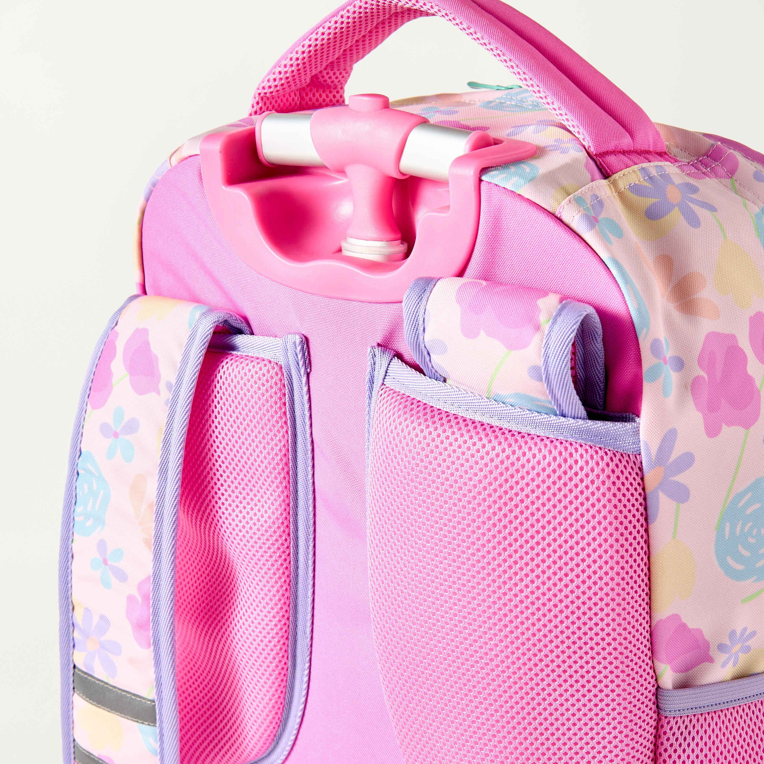 Unique Cat Print 15-inch Trolley Backpack with Wheels - 32x22x47 cms-school-bagsandbackpacks-trolleybags-image-6