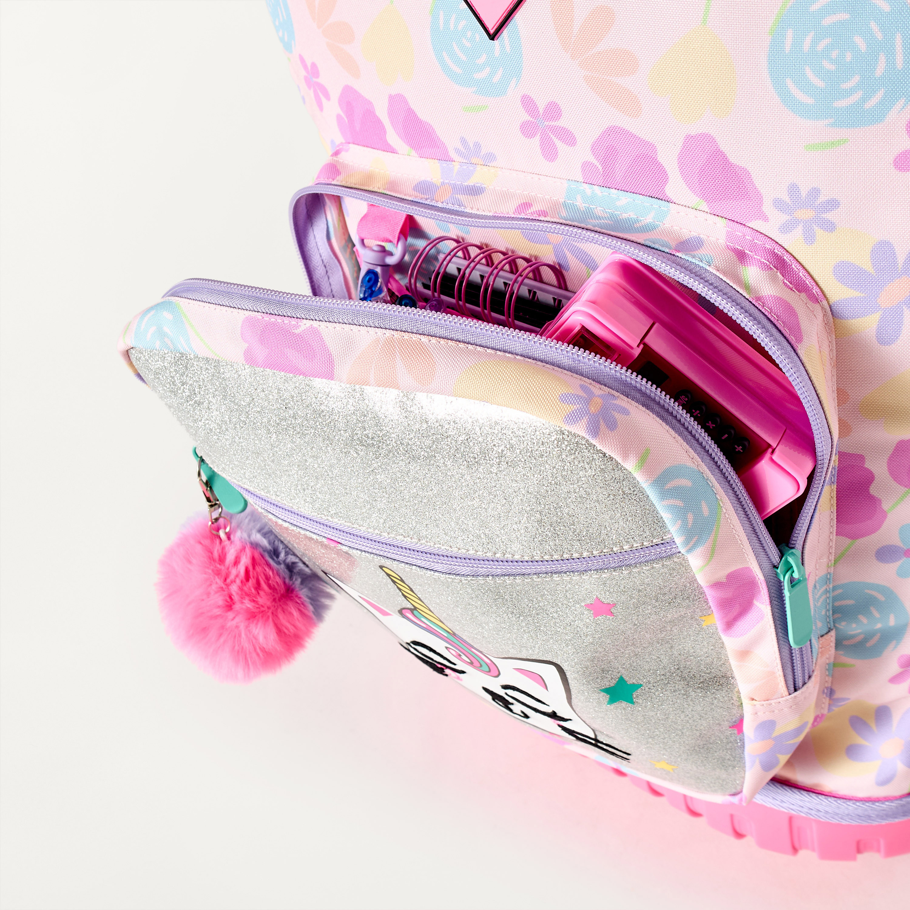 Unique Cat Print 15-inch Trolley Backpack with Wheels - 32x22x47 cms-school-bagsandbackpacks-trolleybags-image-9