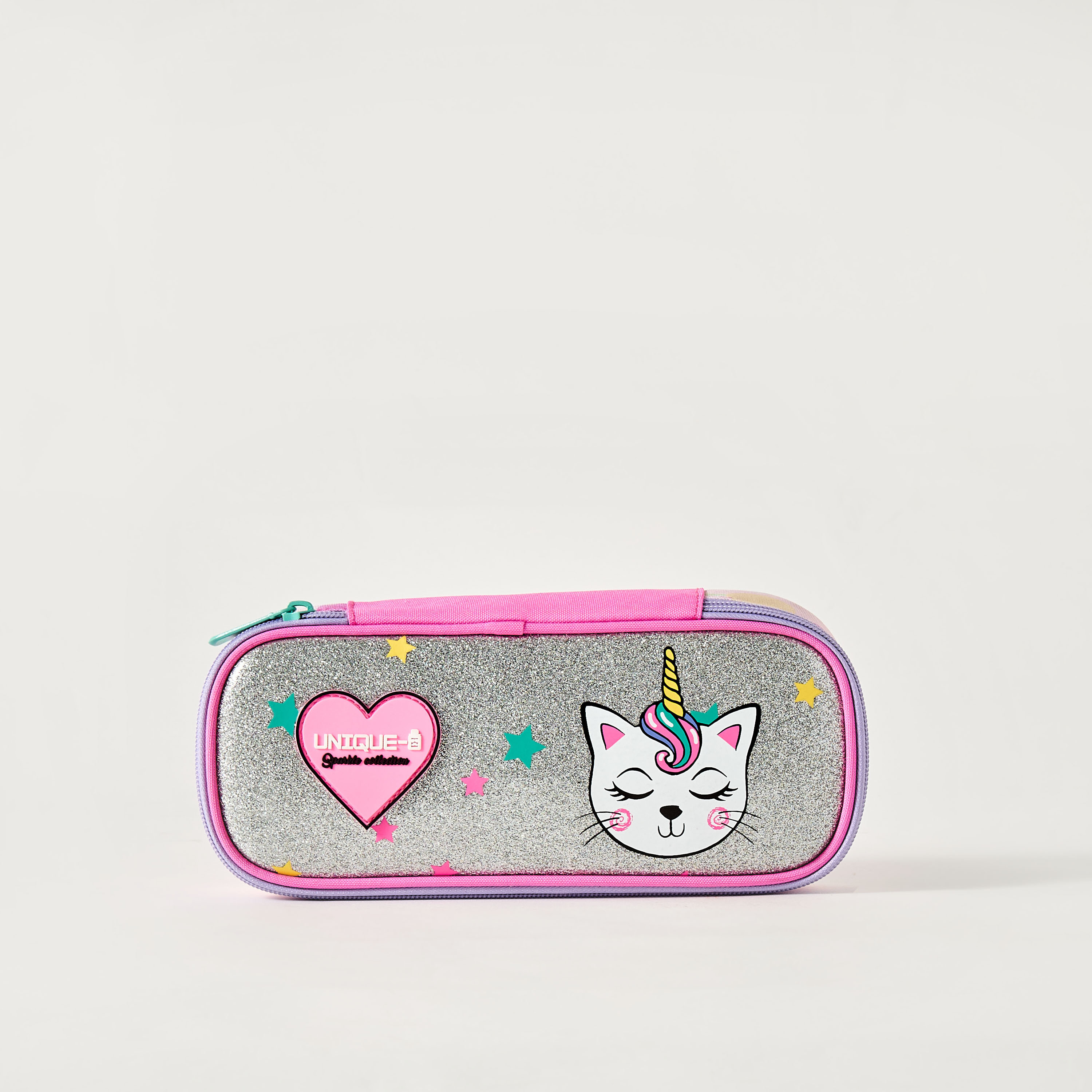 Unique Cat Print Pencil Case with Zip Closure-school-stationery-pencilcases-image-1