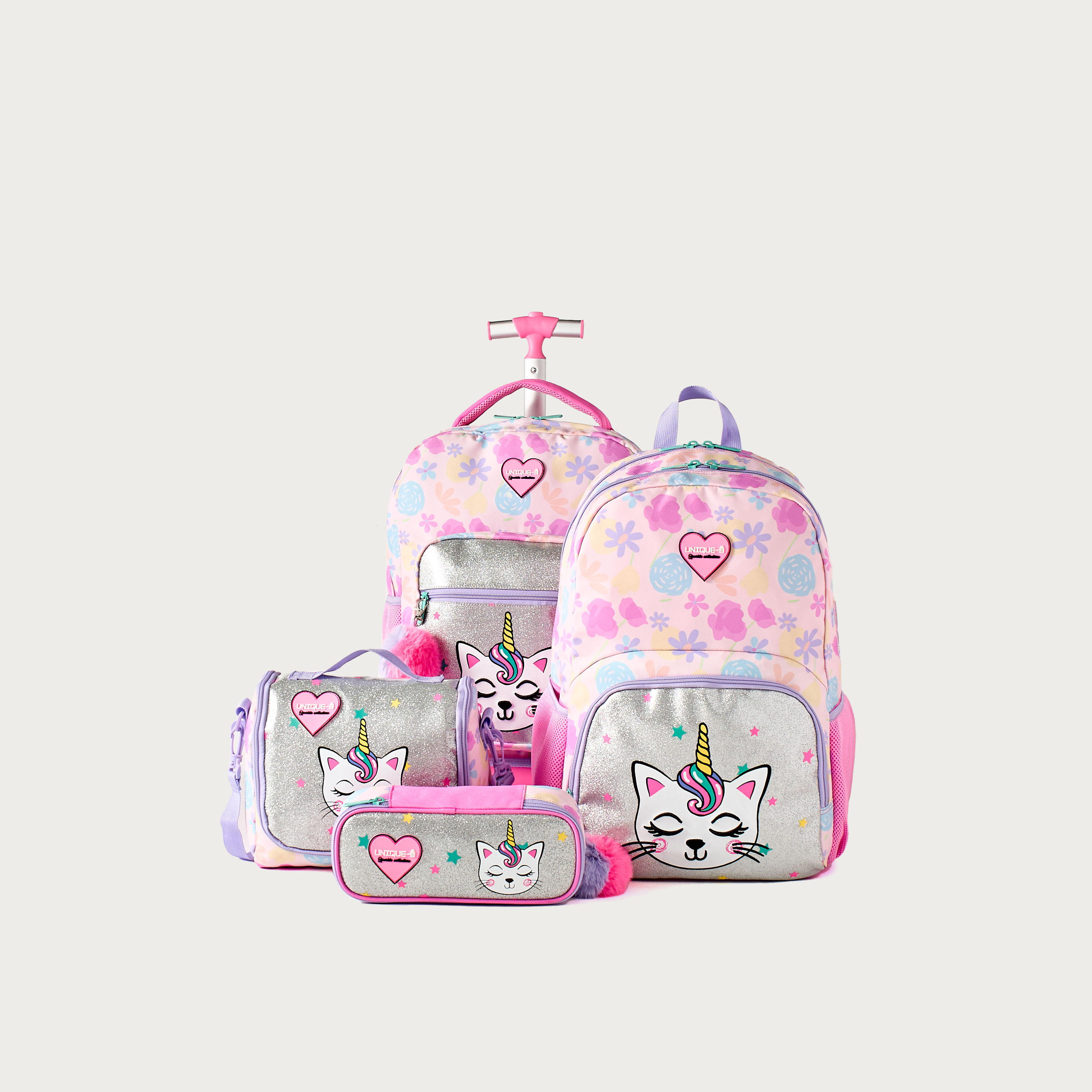 Unique Cat Print Pencil Case with Zip Closure-school-stationery-pencilcases-image-5