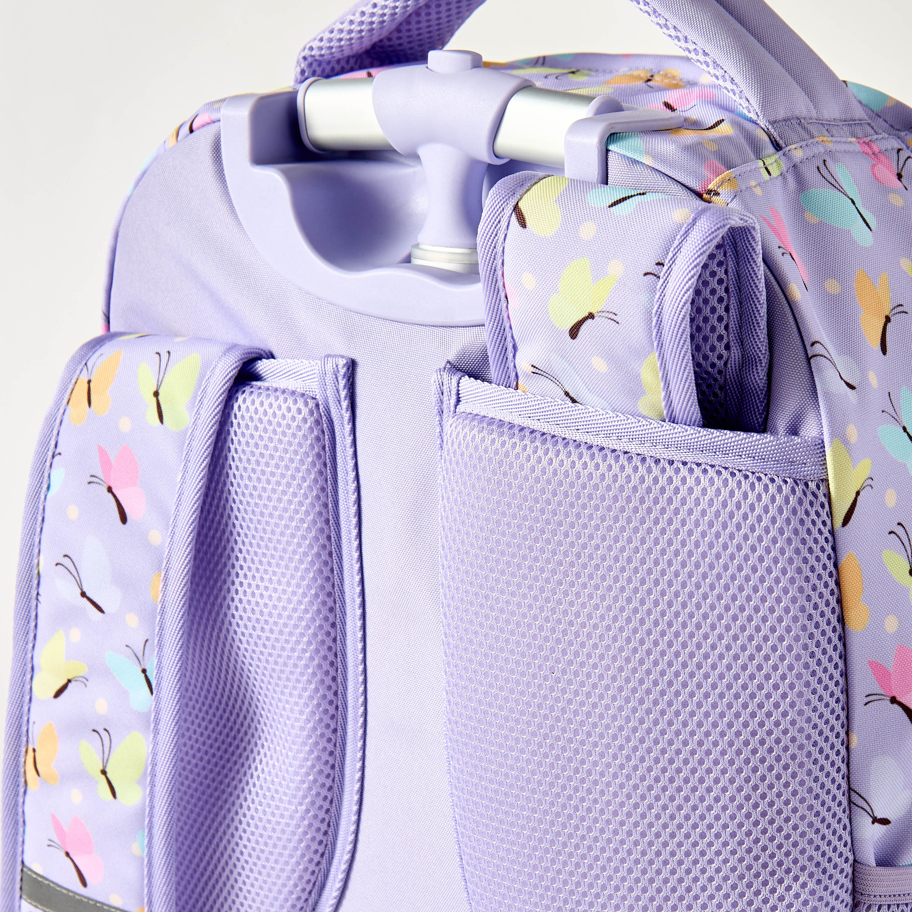 Unique Butterfly Print 15-inch Trolley Backpack with Adjustable Straps - 32x22x47 cms-school-bagsandbackpacks-trolleybags-image-6