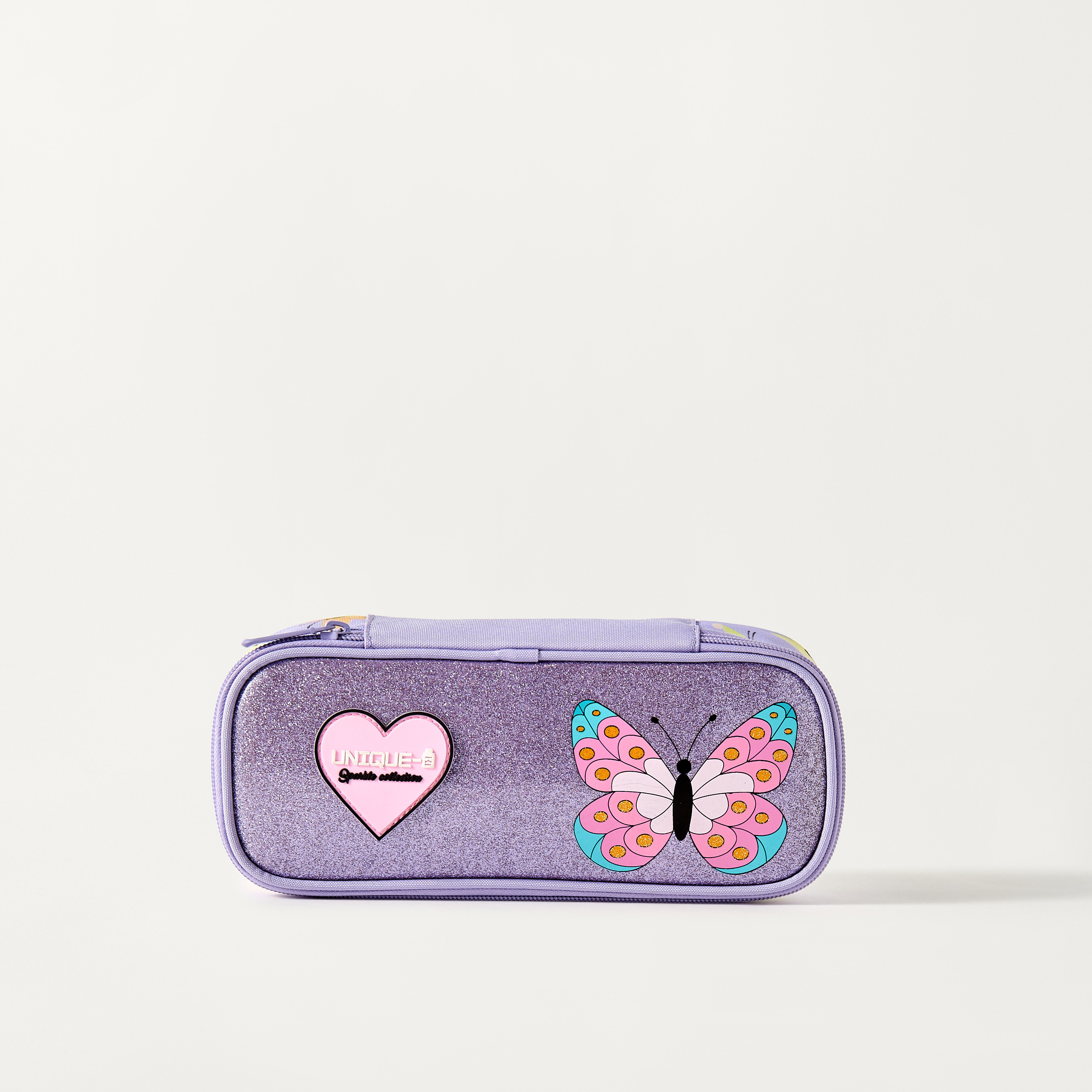Unique Butterfly Print Pencil Case with Zip Closure-school-stationery-pencilcases-image-1