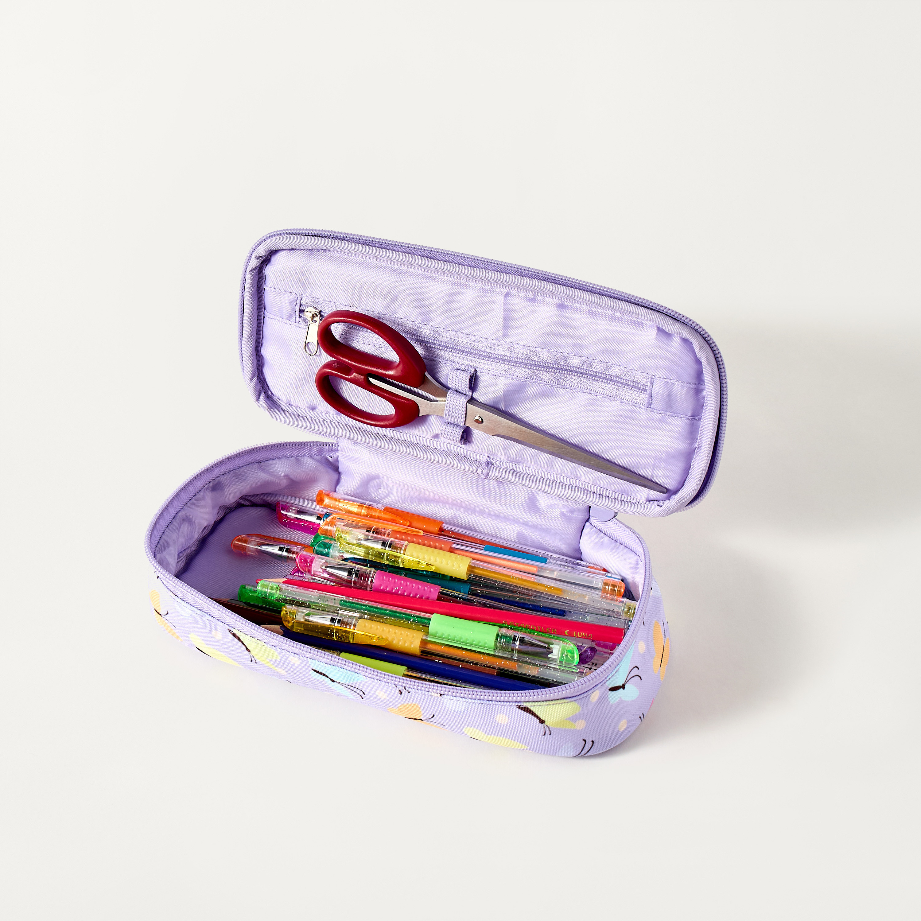 Unique Butterfly Print Pencil Case with Zip Closure-school-stationery-pencilcases-image-4