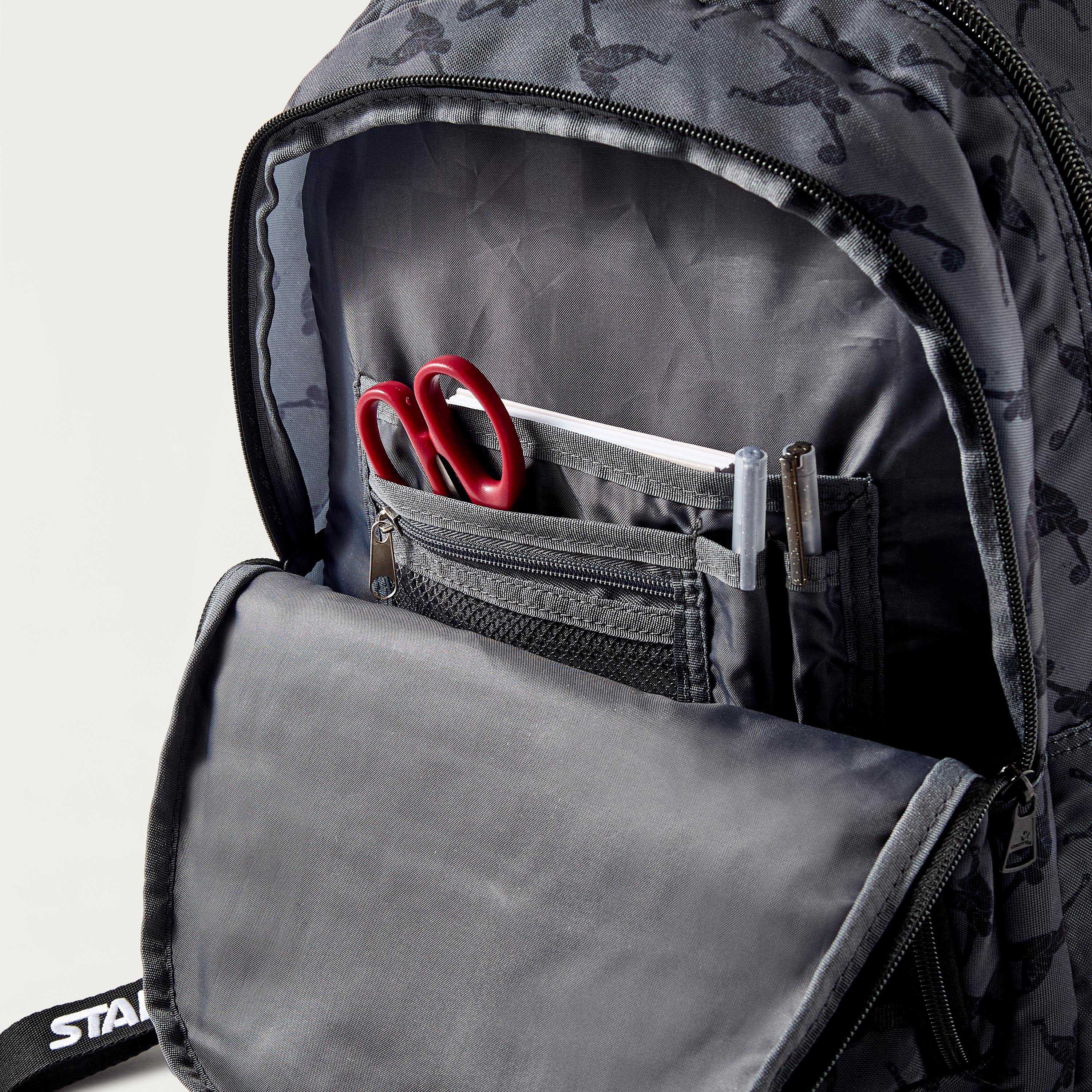Starter All-Over Basketball Print 15-inch Backpack with Adjustable Straps - 31.5x41.5 cms-school-bagsandbackpacks-backpacks-image-6