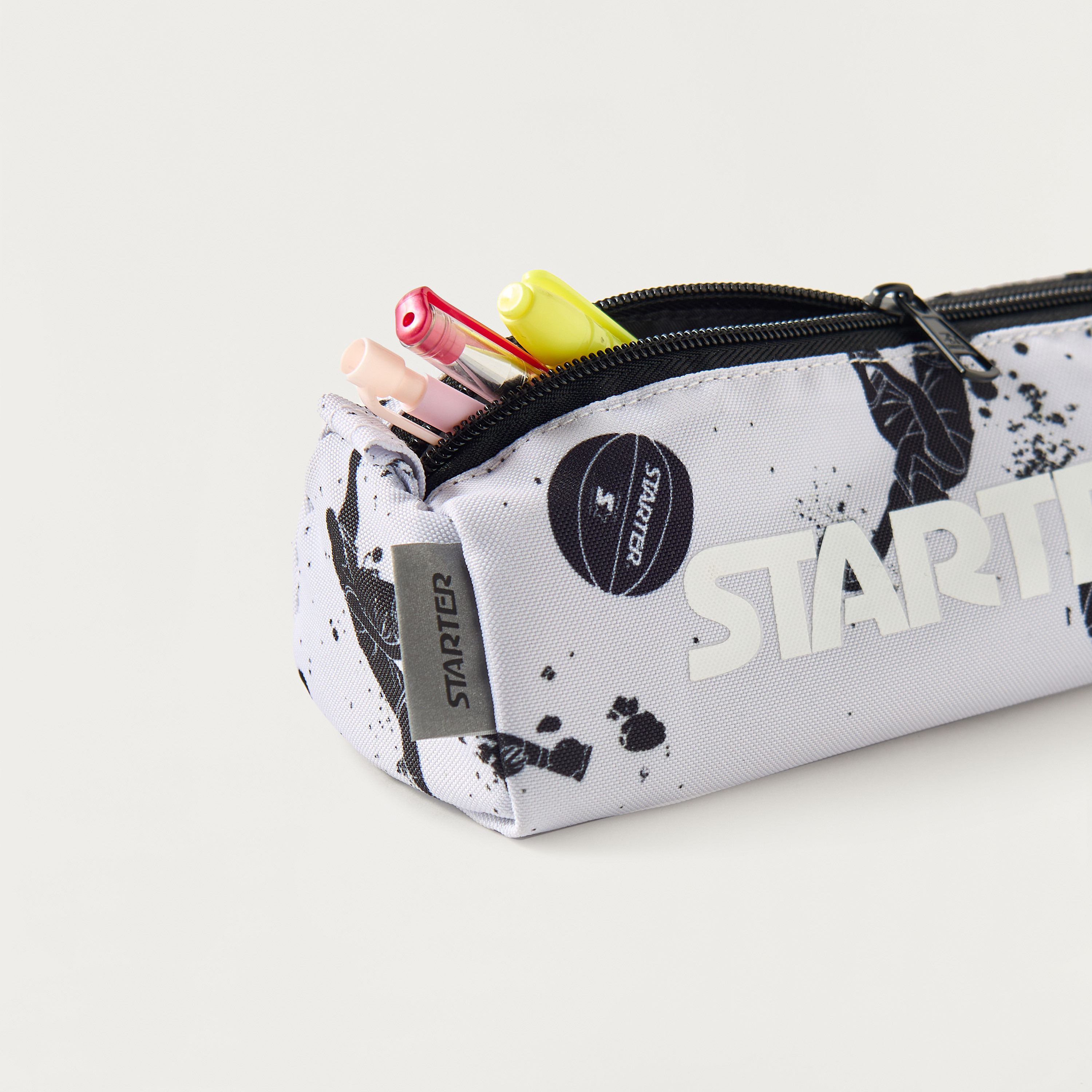Starter Basketball Print Pencil Pouch with Zip Closure-school-stationery-pencilcases-image-6